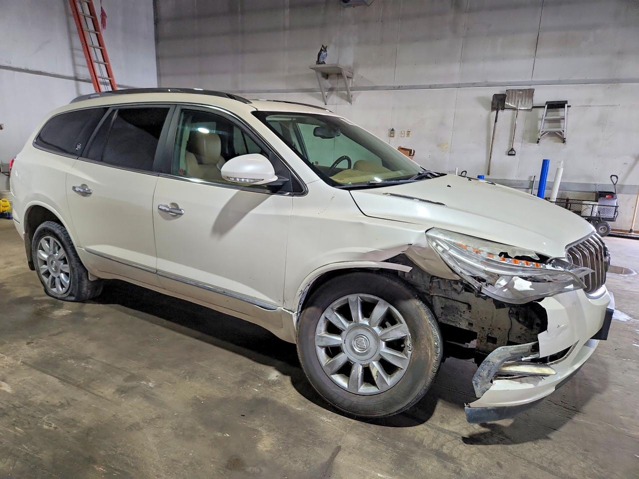 2015 Buick Enclave White vin: 5GAKVBKD4FJ156830