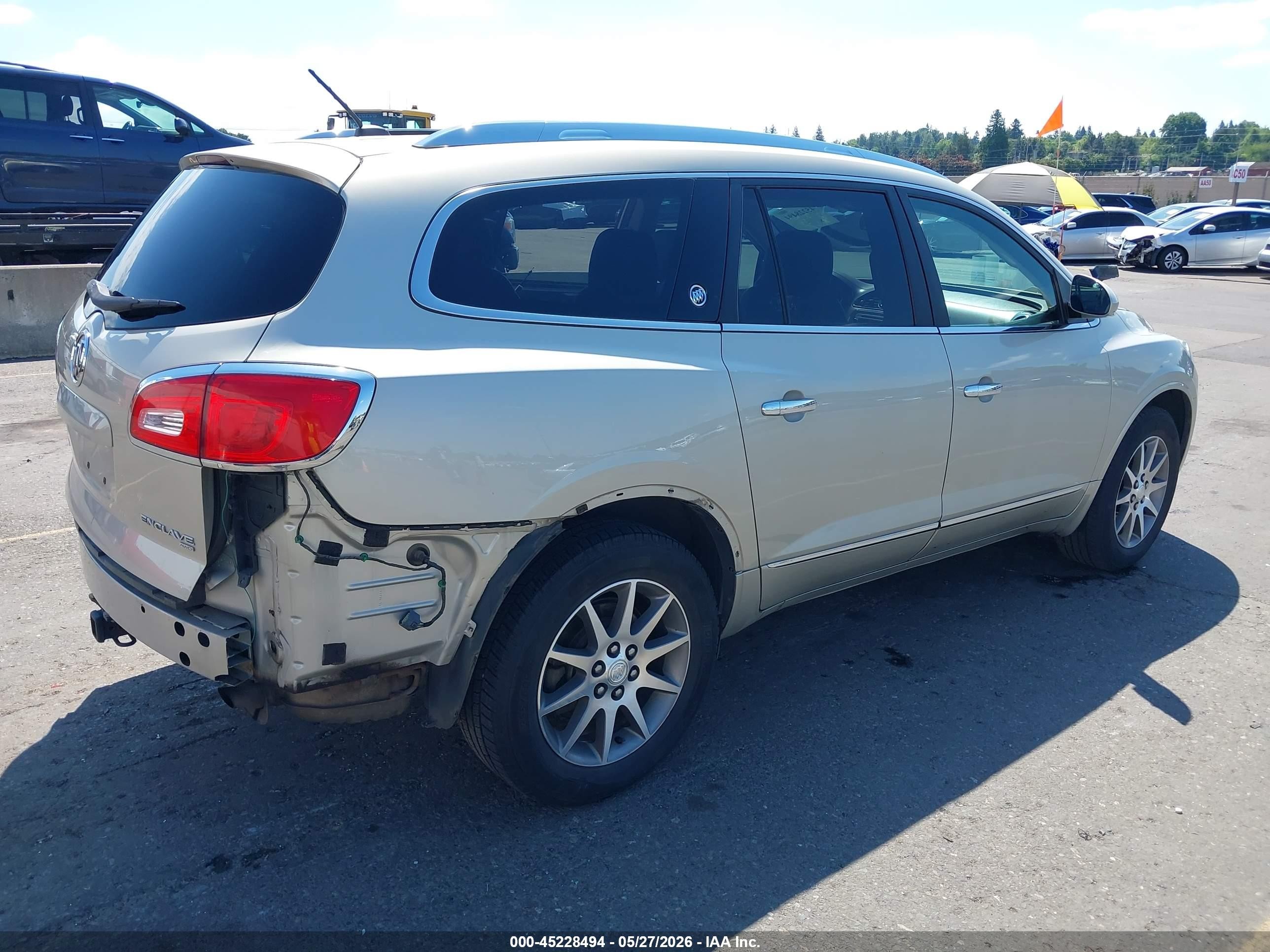 2014 Buick Enclave Leather Champagne vin: 5GAKVBKD5EJ224034