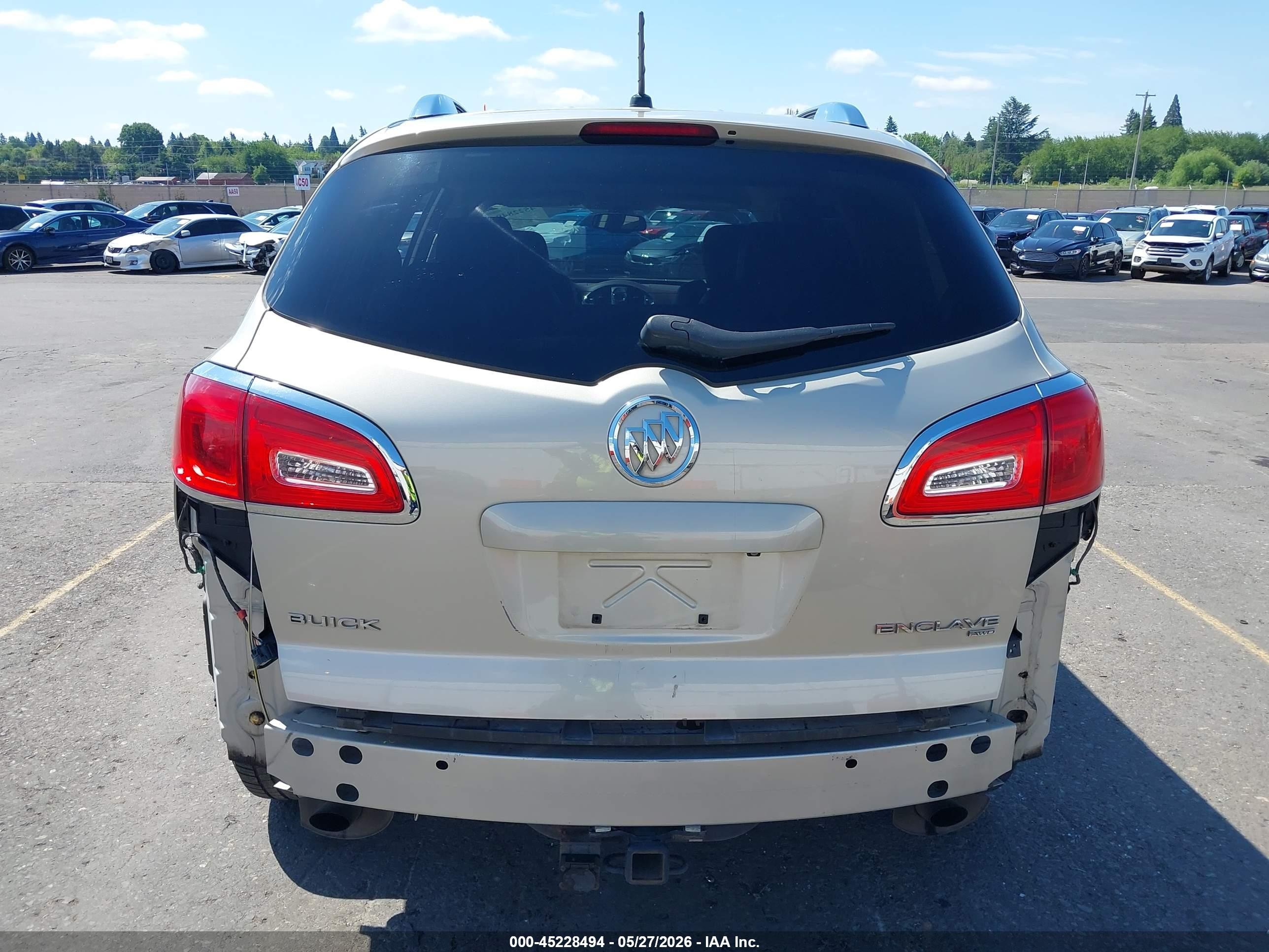 2014 Buick Enclave Leather Champagne vin: 5GAKVBKD5EJ224034