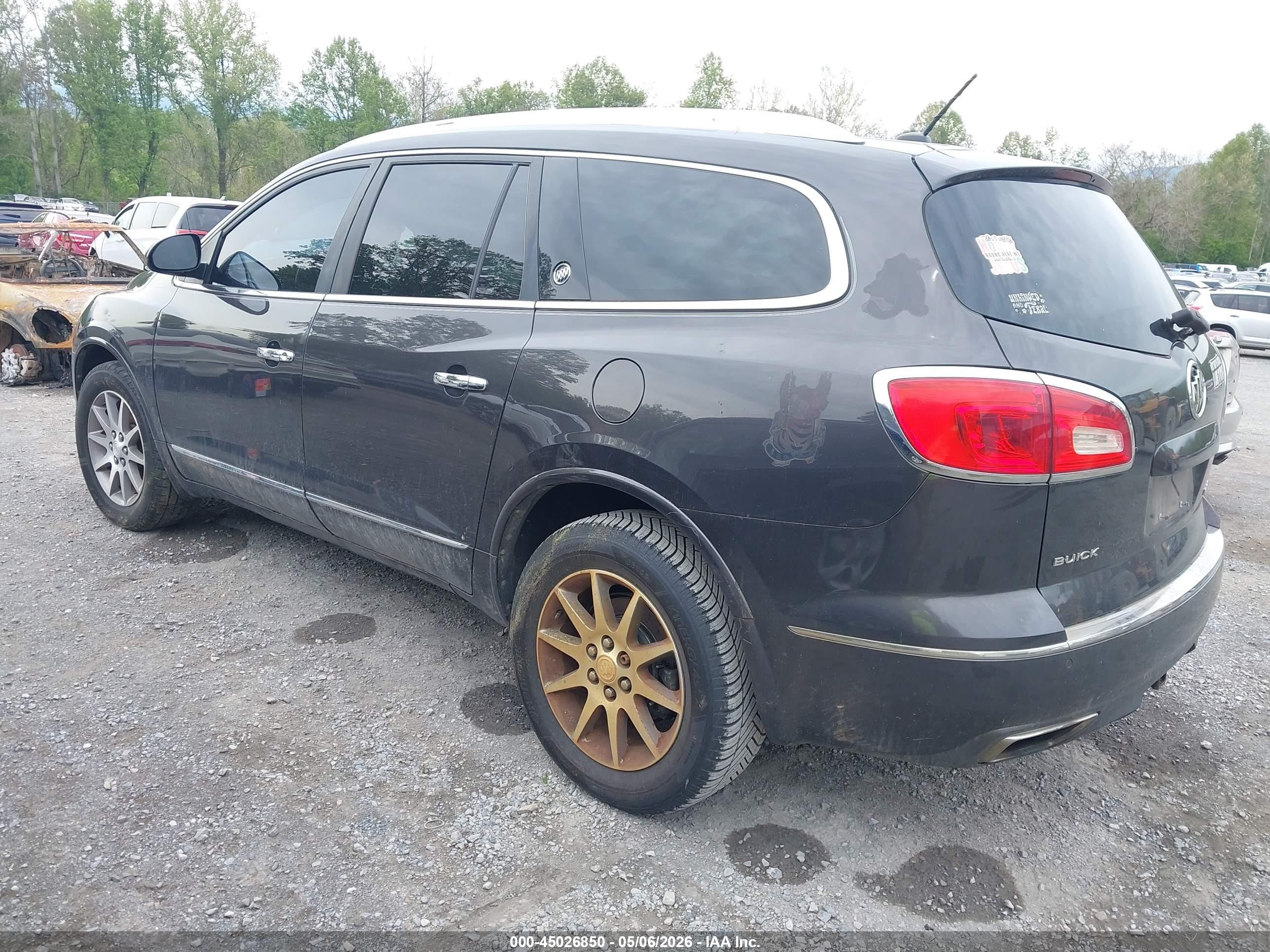 2014 Buick Enclave Leather Black vin: 5GAKVBKD5EJ251895