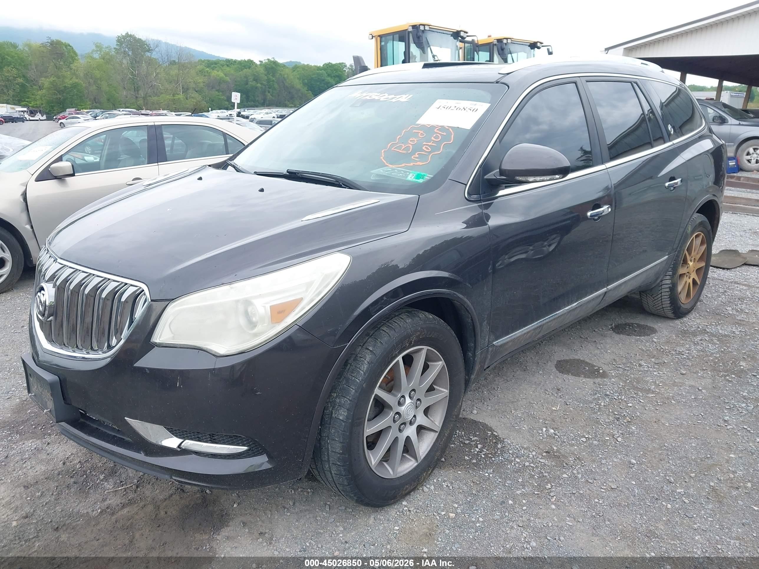 2014 Buick Enclave Leather Black vin: 5GAKVBKD5EJ251895