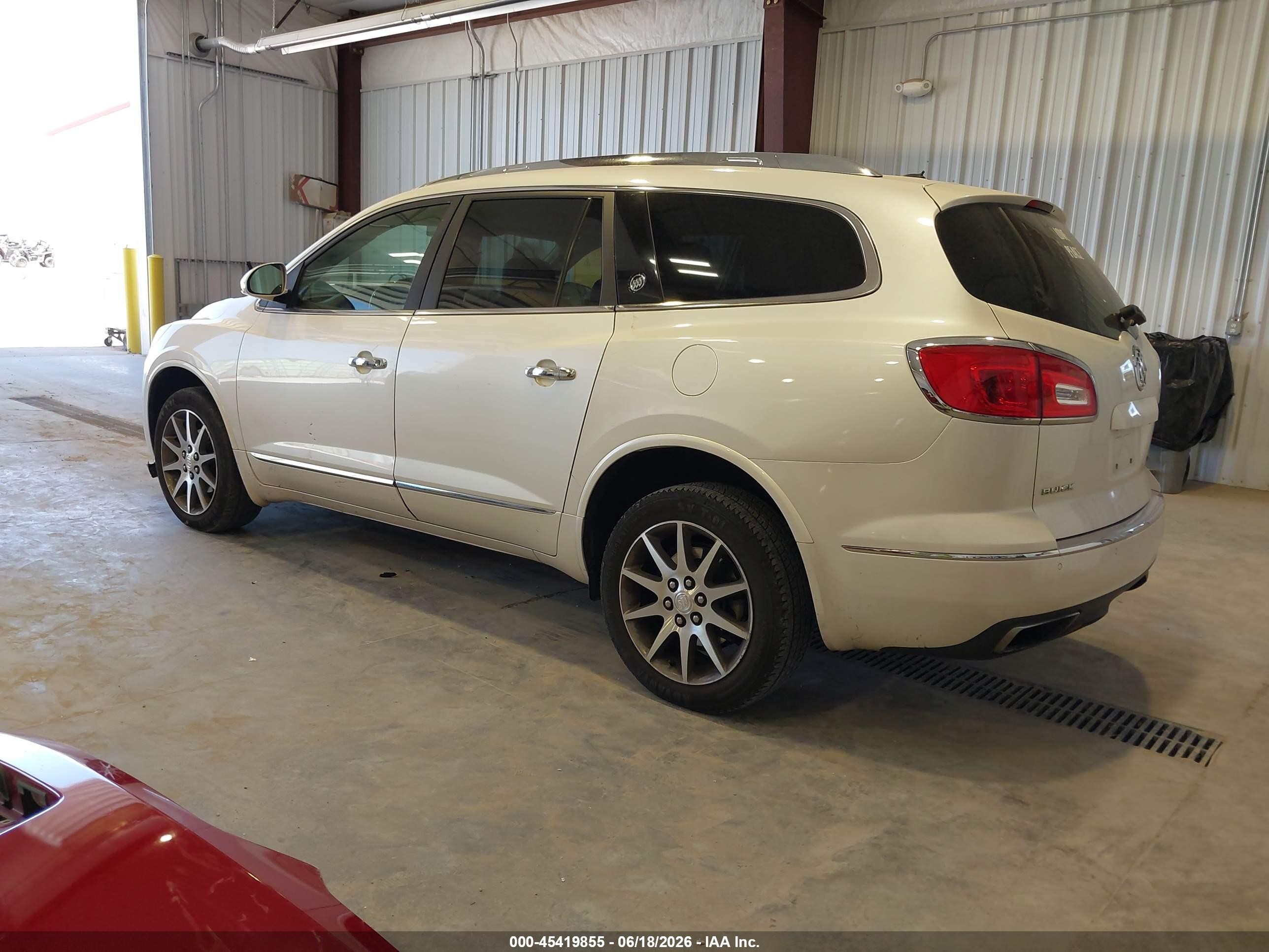 2014 Buick Enclave Leather White vin: 5GAKVBKD5EJ262959