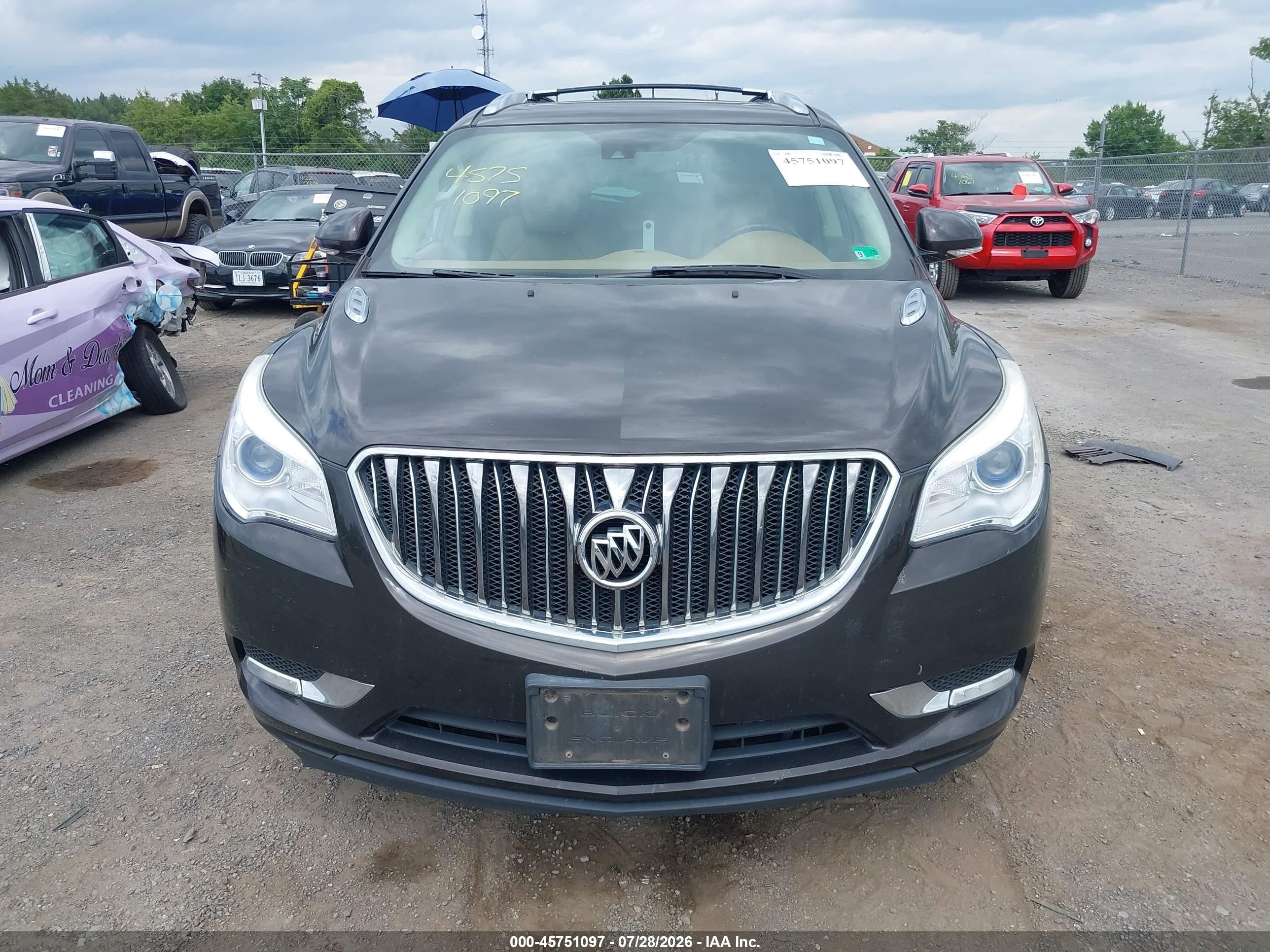 2014 Buick Enclave Leather Gray vin: 5GAKVBKD5EJ344514