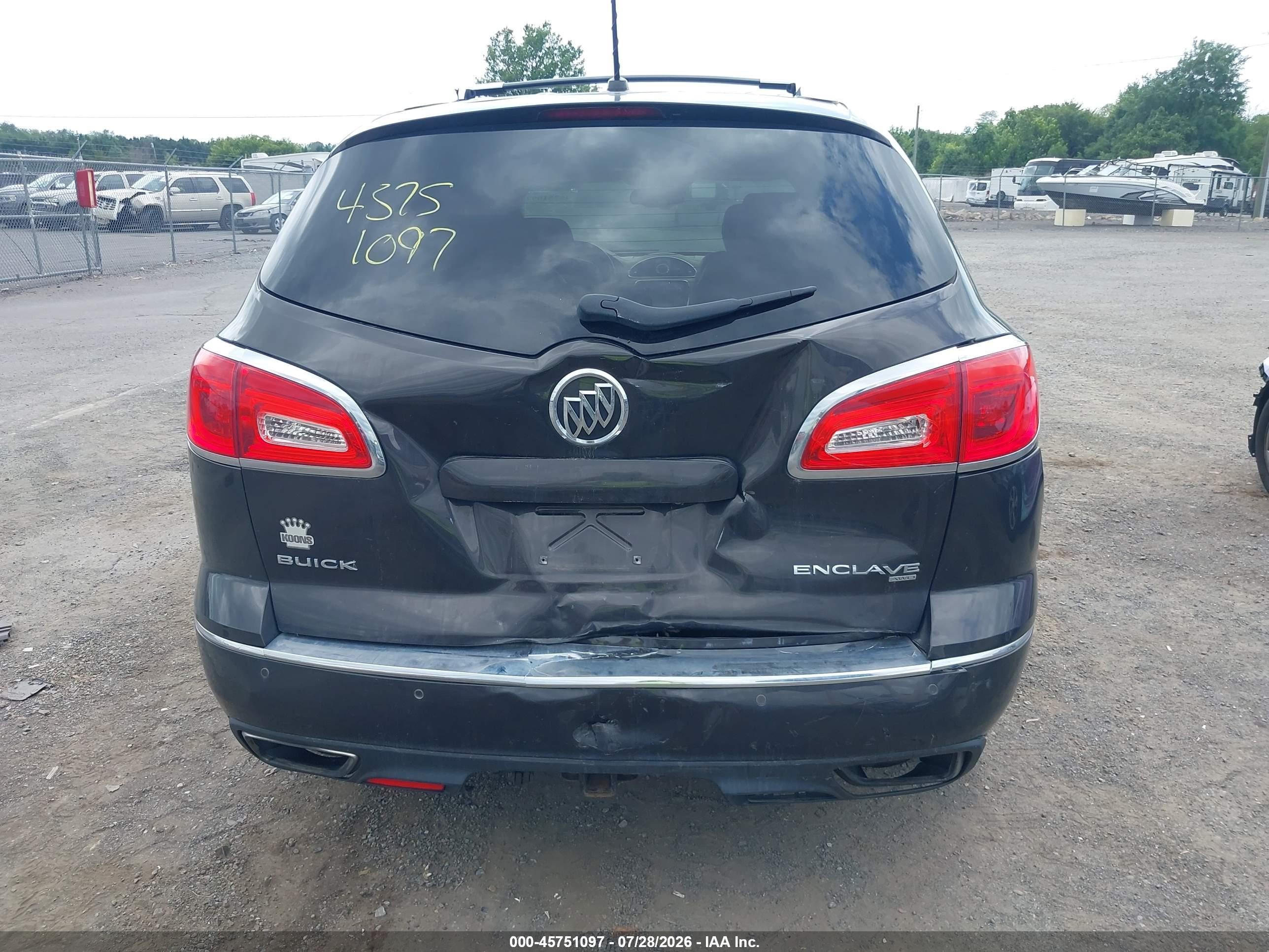 2014 Buick Enclave Leather Gray vin: 5GAKVBKD5EJ344514