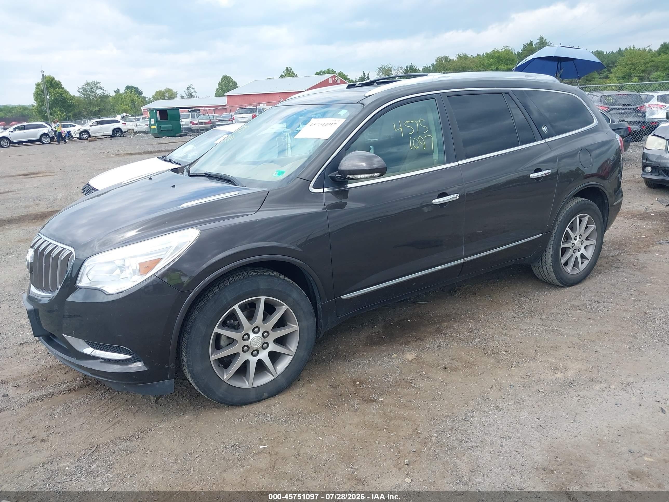 2014 Buick Enclave Leather Gray vin: 5GAKVBKD5EJ344514