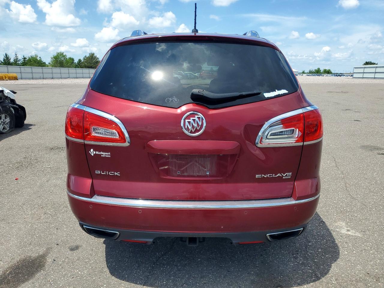 2015 Buick Enclave Red vin: 5GAKVBKD5FJ177072