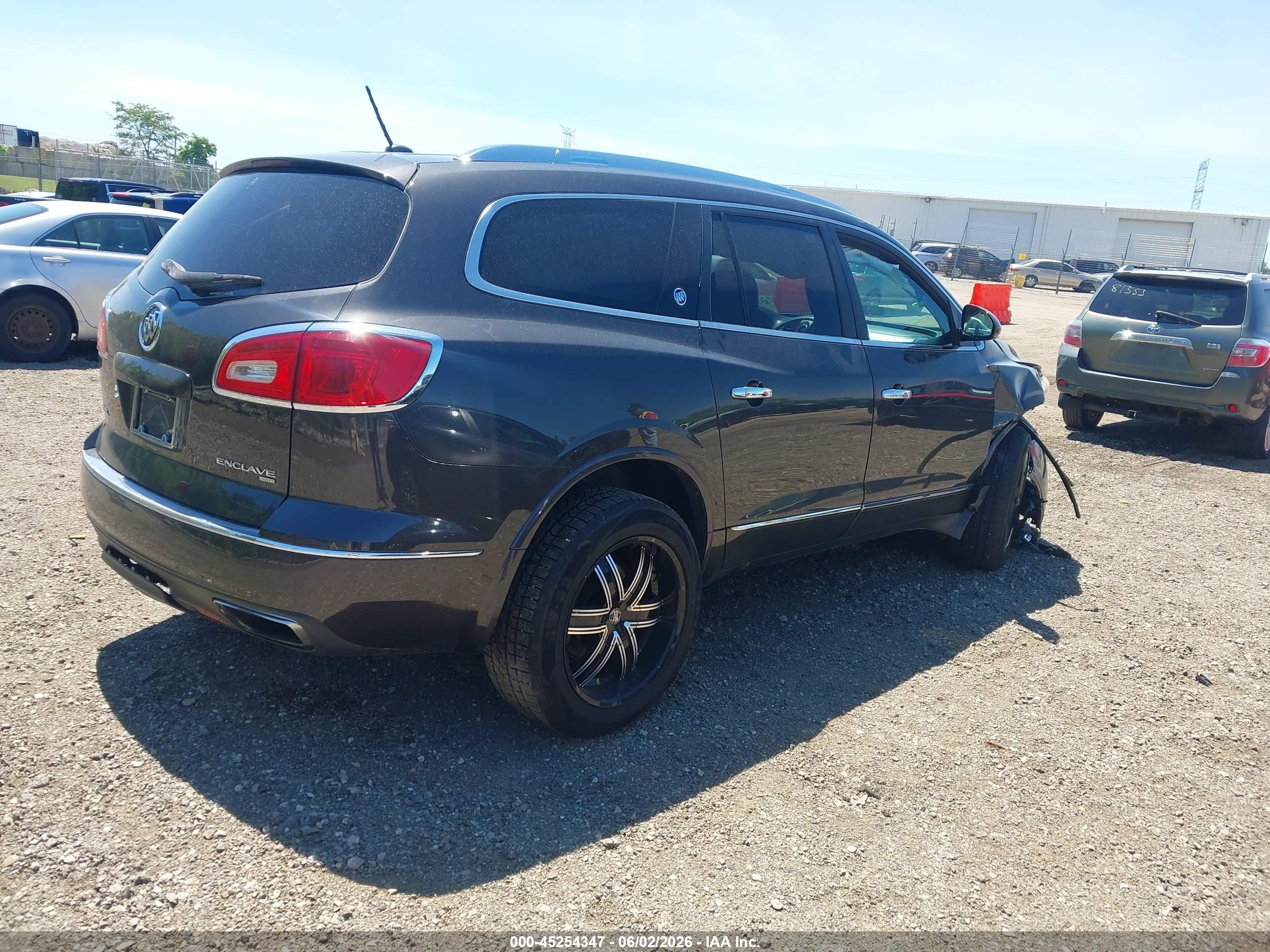 2015 Buick Enclave Leather Серый vin: 5GAKVBKD5FJ382181