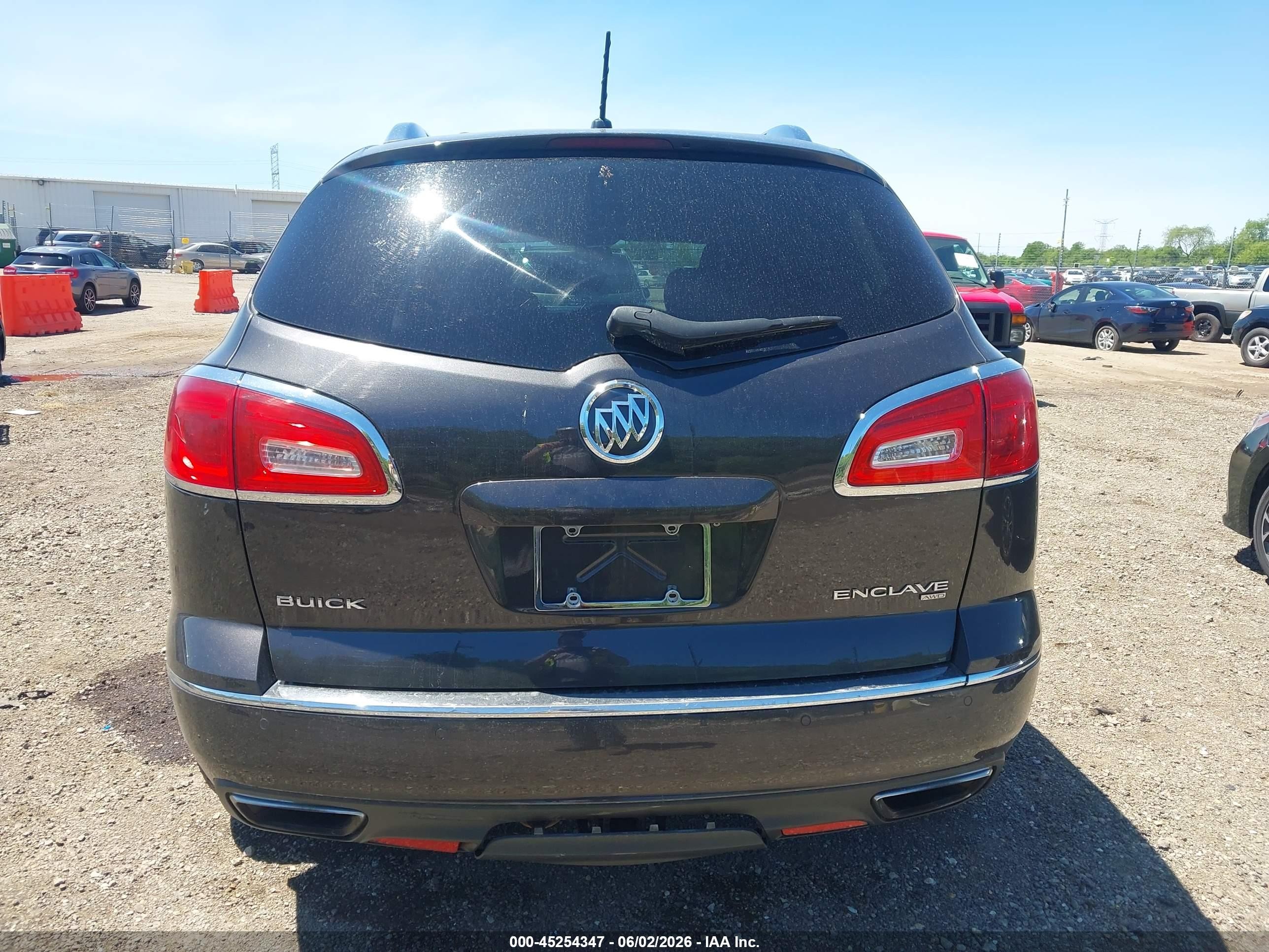 2015 Buick Enclave Leather Серый vin: 5GAKVBKD5FJ382181