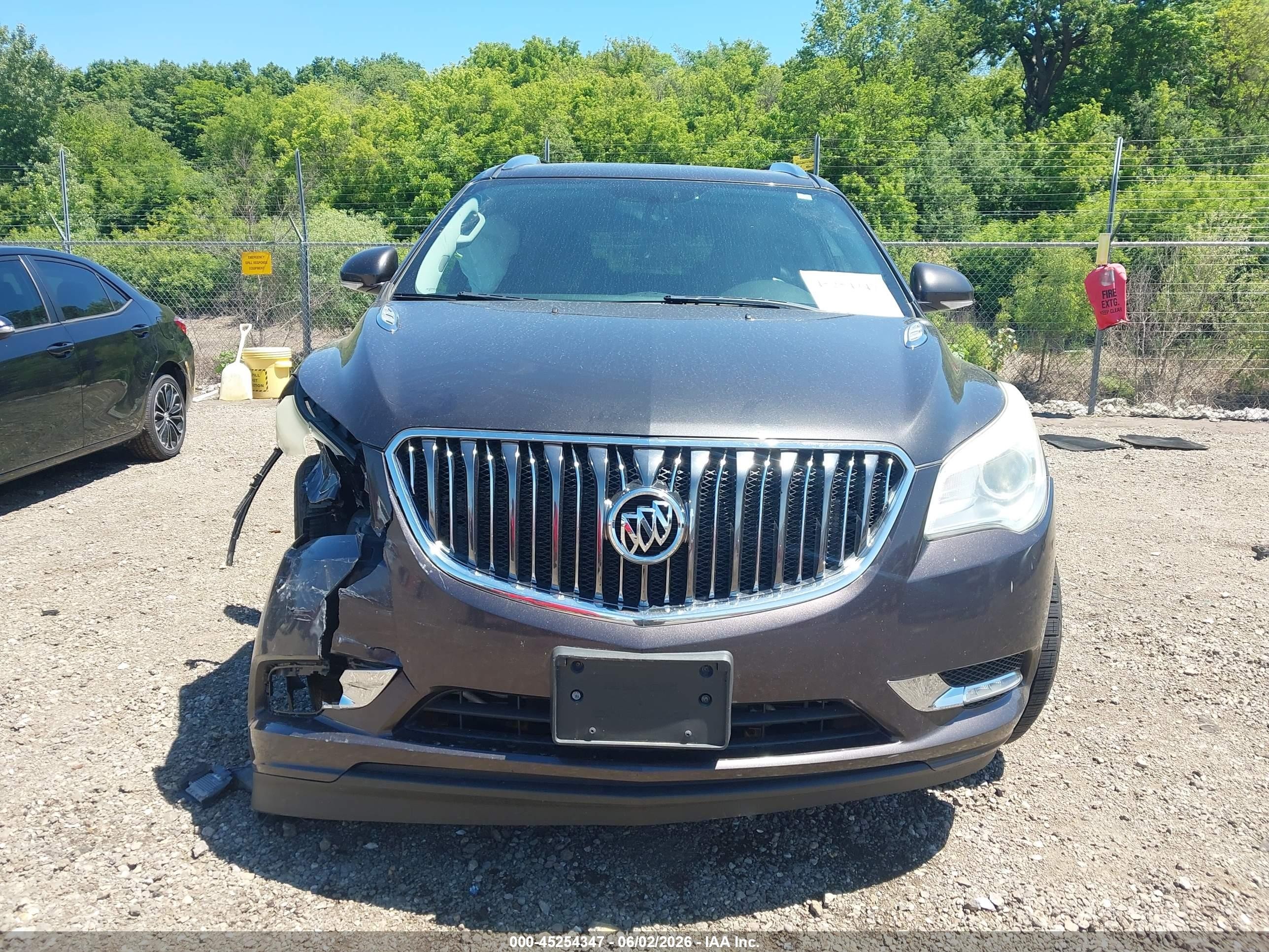 2015 Buick Enclave Leather Серый vin: 5GAKVBKD5FJ382181