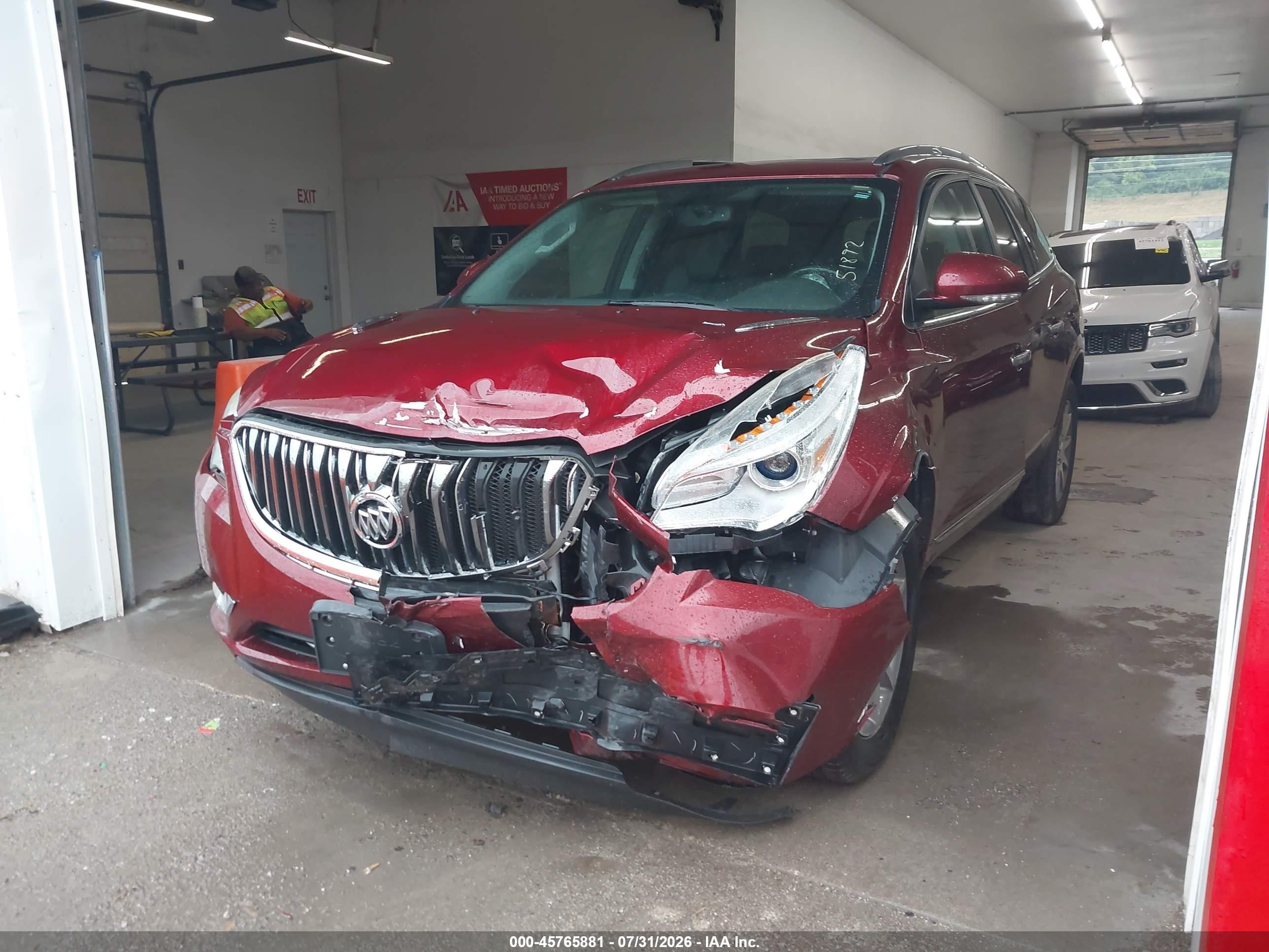 2016 Buick Enclave Leather Maroon vin: 5GAKVBKD5GJ302332