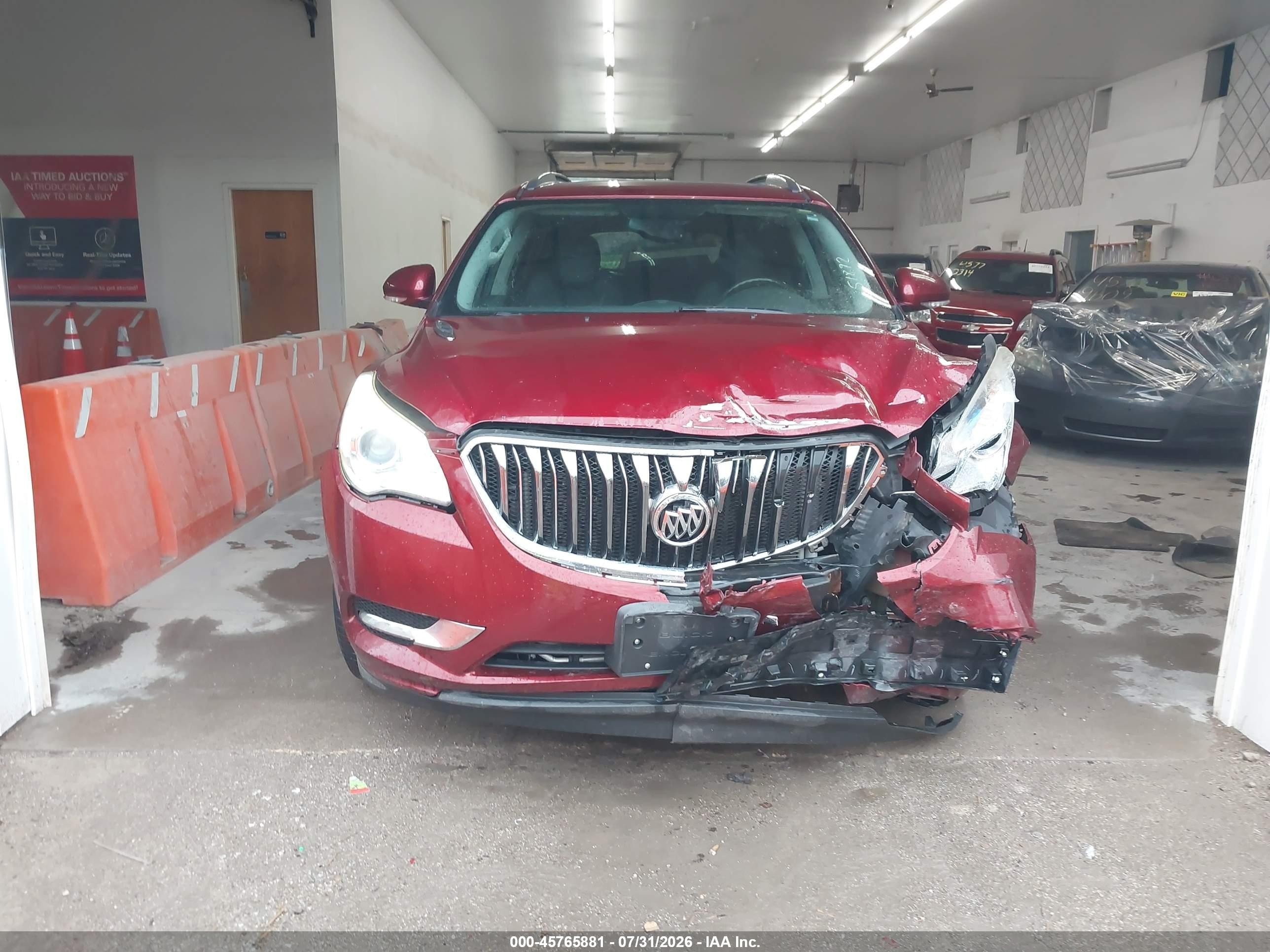 2016 Buick Enclave Leather Maroon vin: 5GAKVBKD5GJ302332