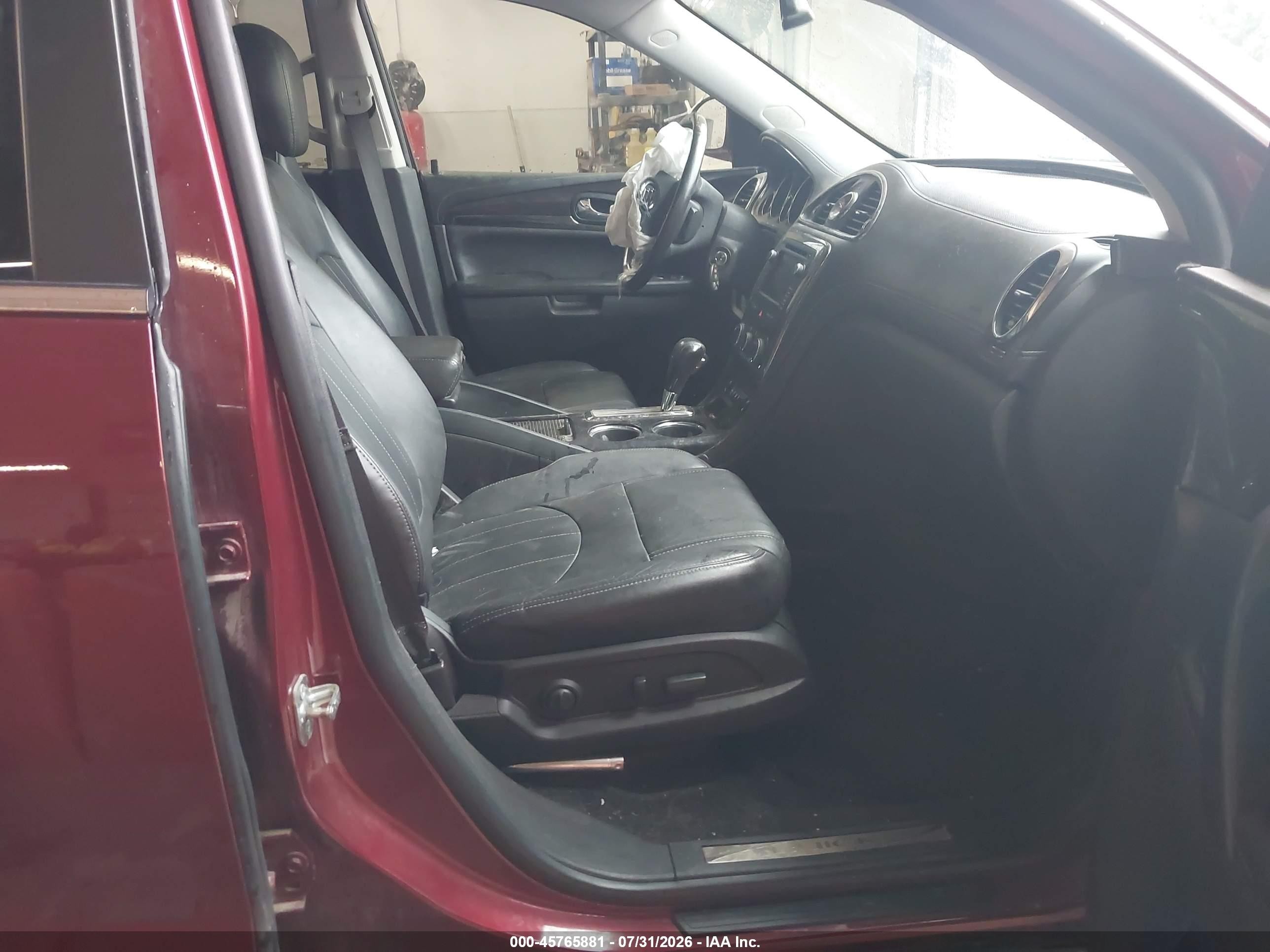 2016 Buick Enclave Leather Maroon vin: 5GAKVBKD5GJ302332