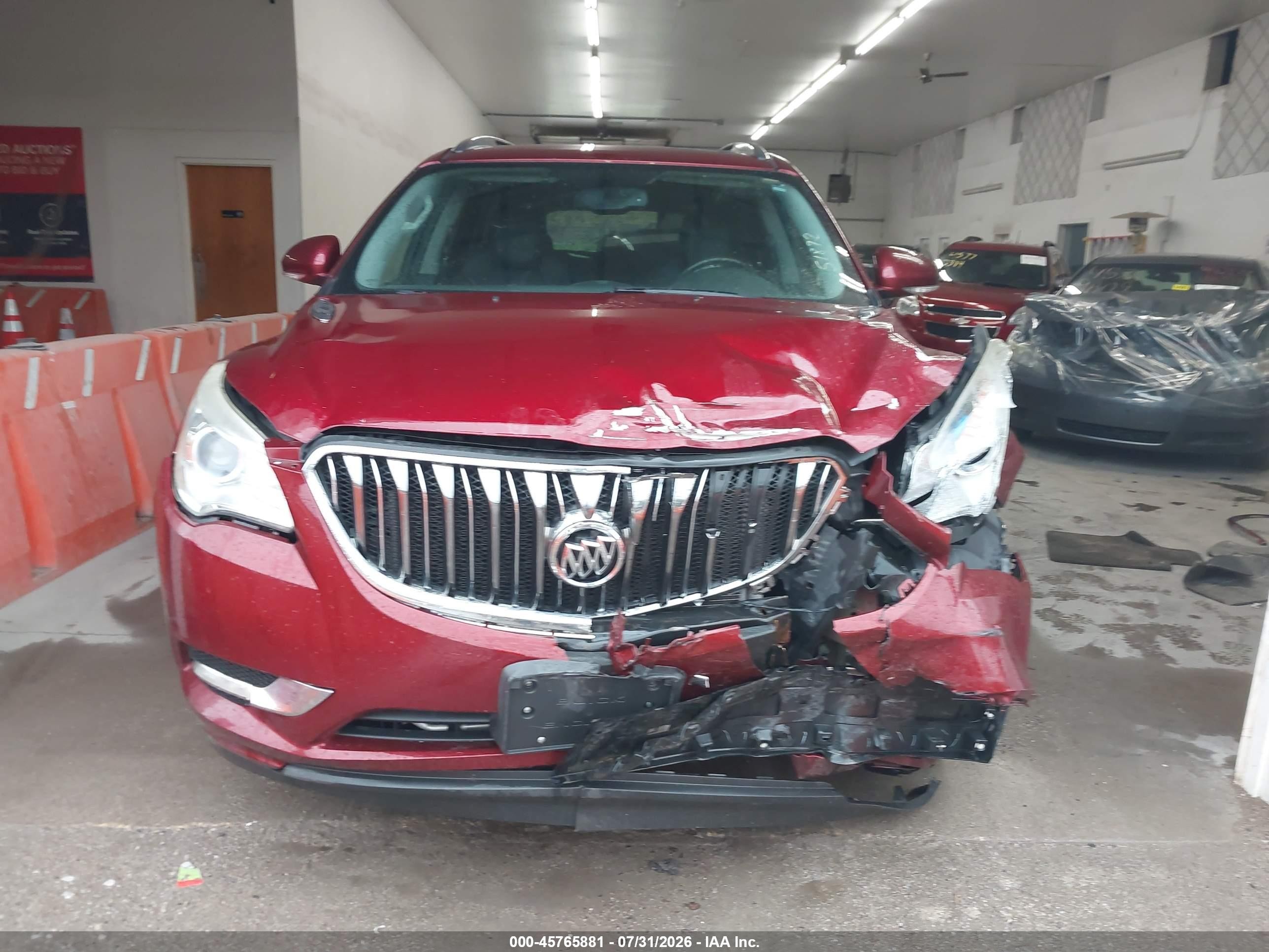 2016 Buick Enclave Leather Maroon vin: 5GAKVBKD5GJ302332