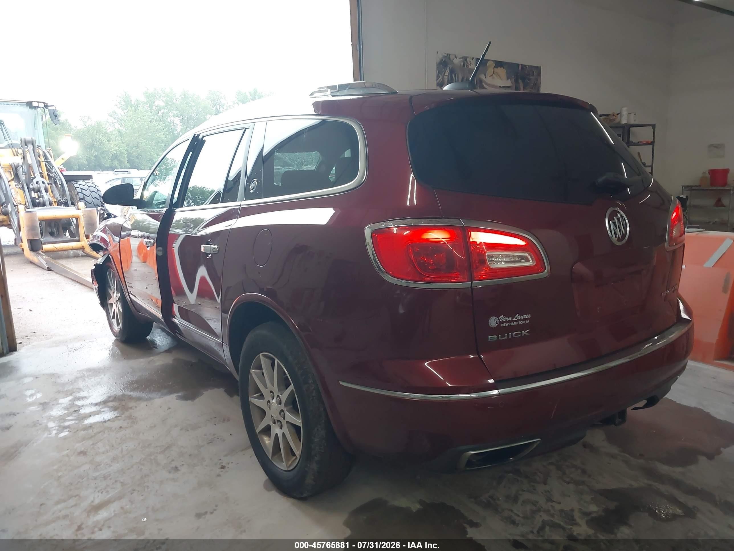 2016 Buick Enclave Leather Maroon vin: 5GAKVBKD5GJ302332
