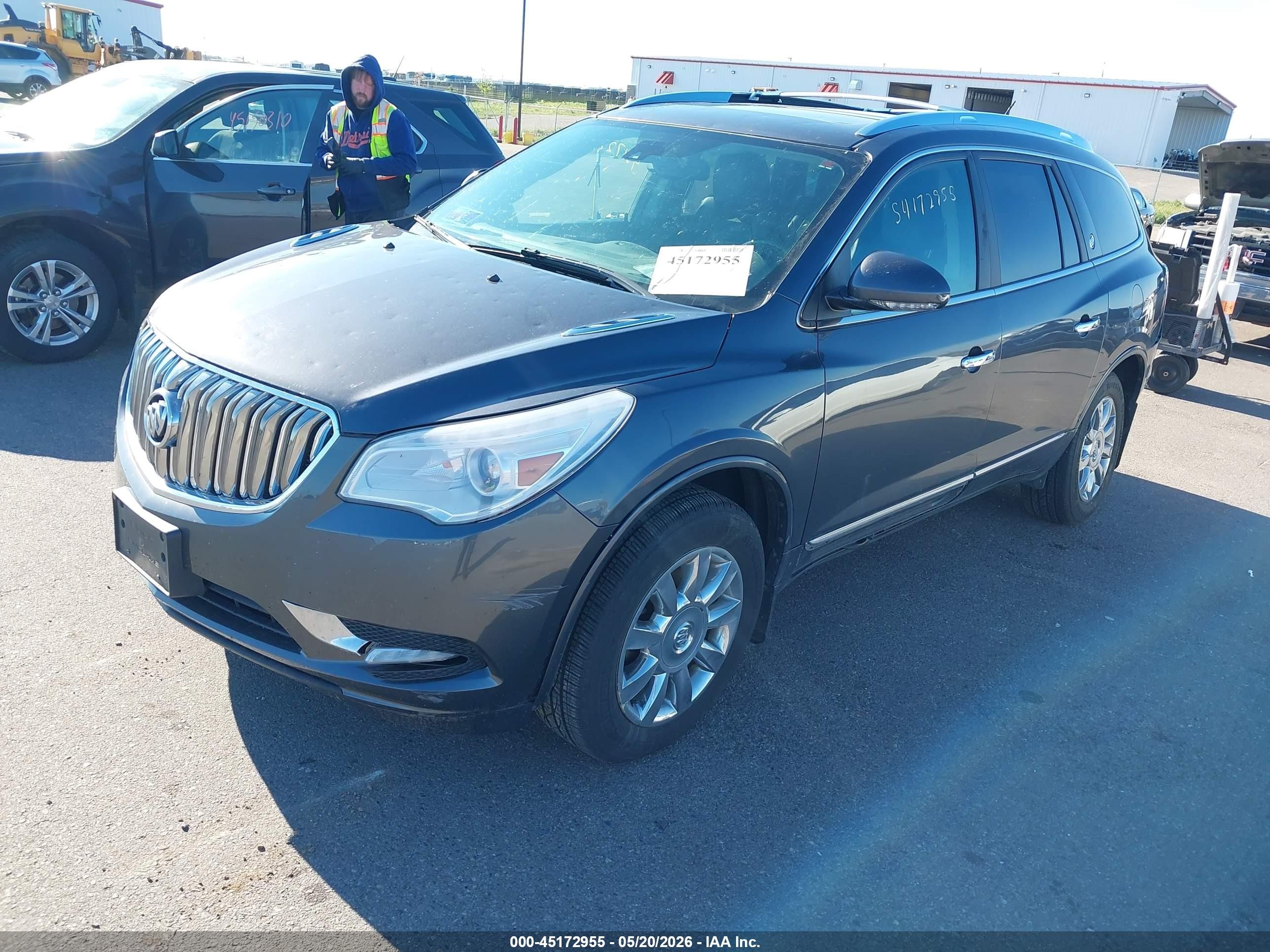 2014 Buick Enclave Leather Gray vin: 5GAKVBKD6EJ302661