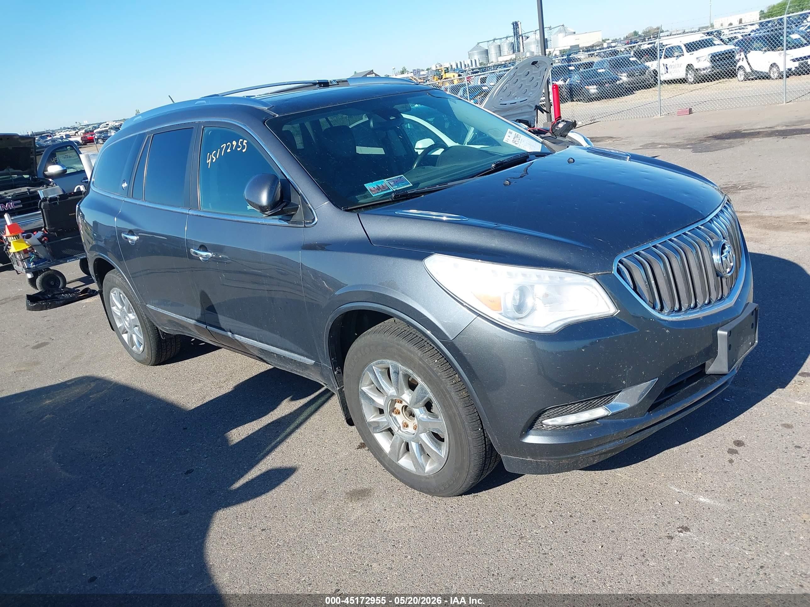 2014 Buick Enclave Leather Gray vin: 5GAKVBKD6EJ302661
