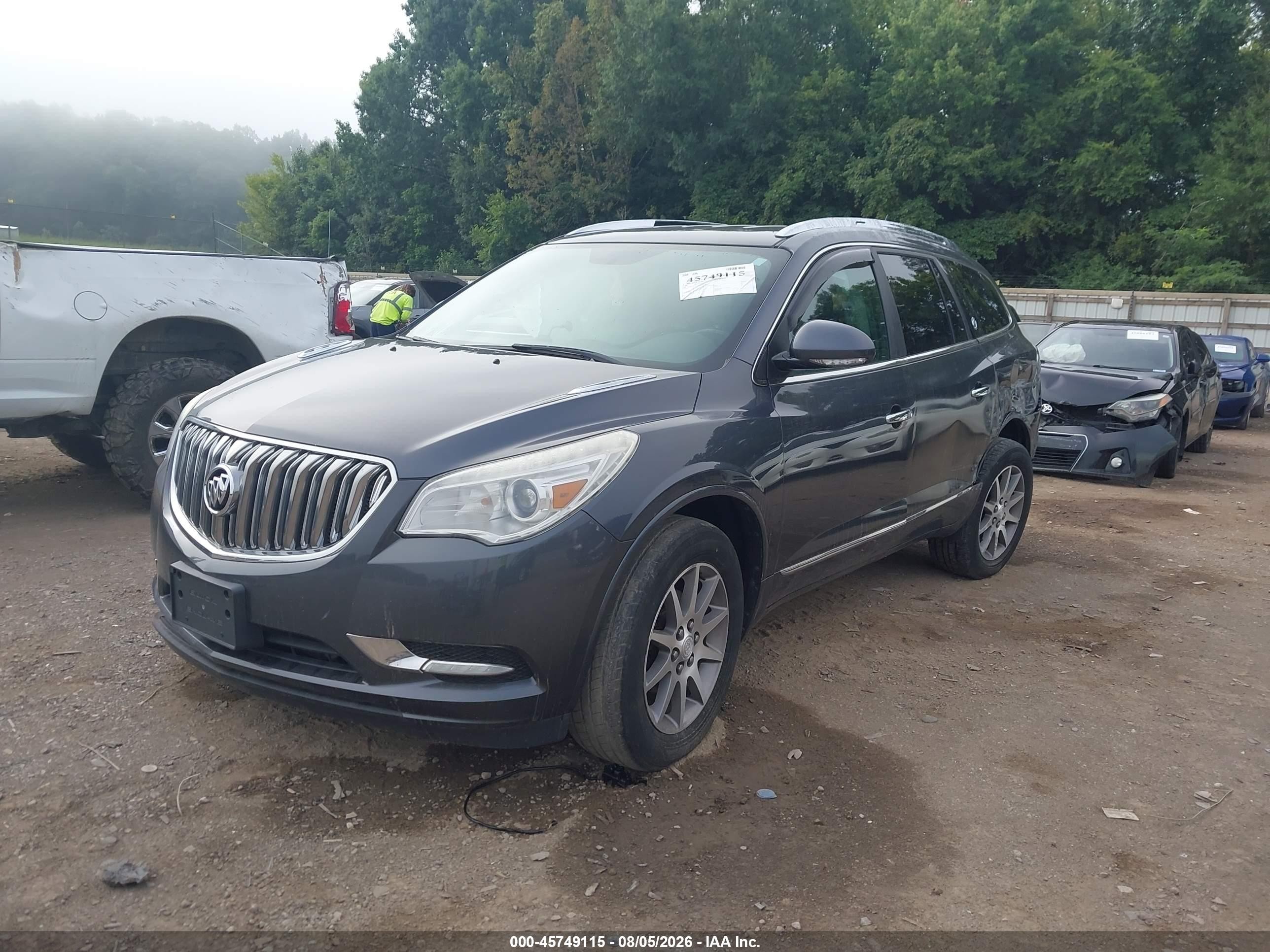 2014 Buick Enclave Leather Серый vin: 5GAKVBKD6EJ304765