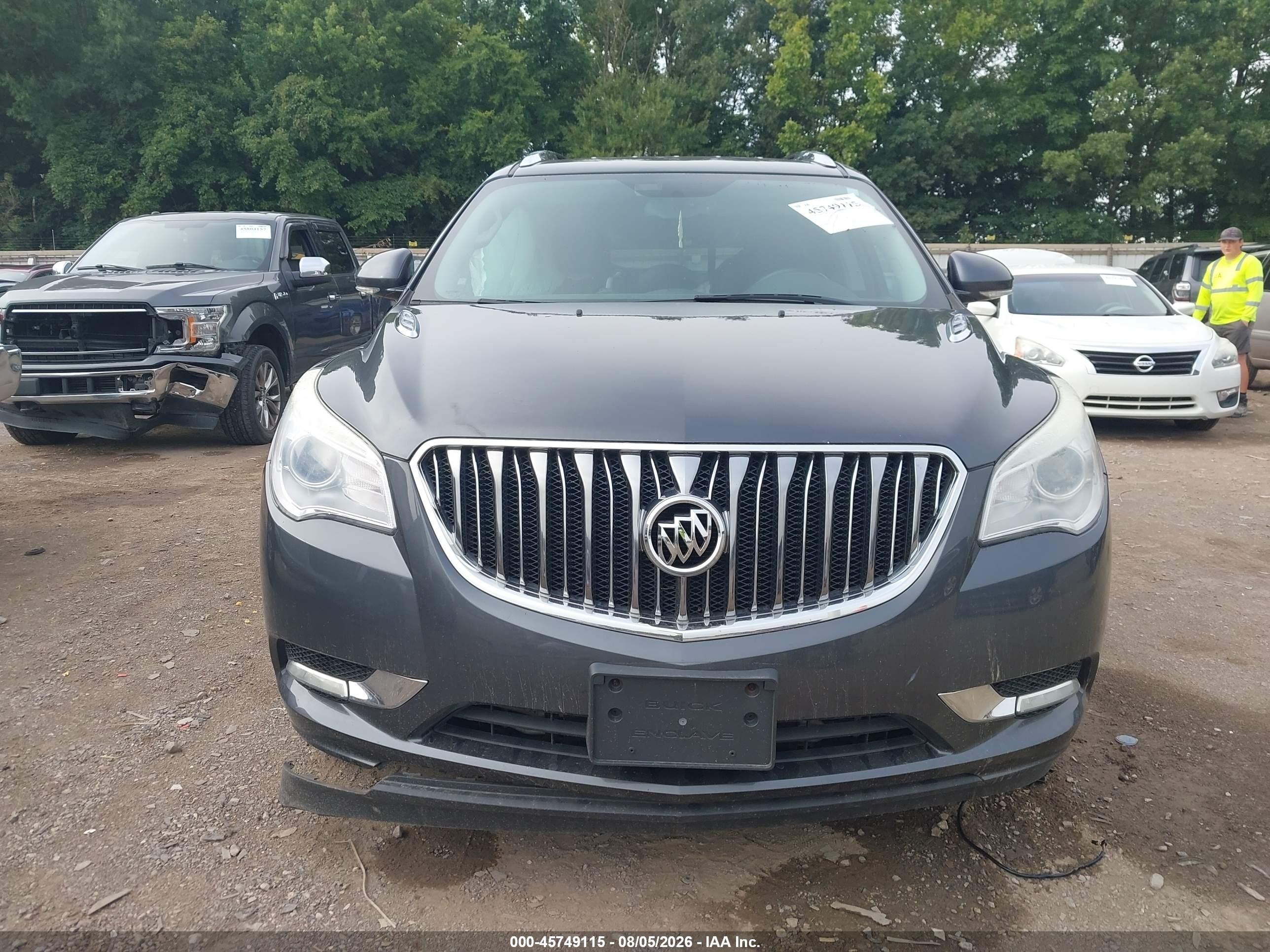 2014 Buick Enclave Leather Серый vin: 5GAKVBKD6EJ304765
