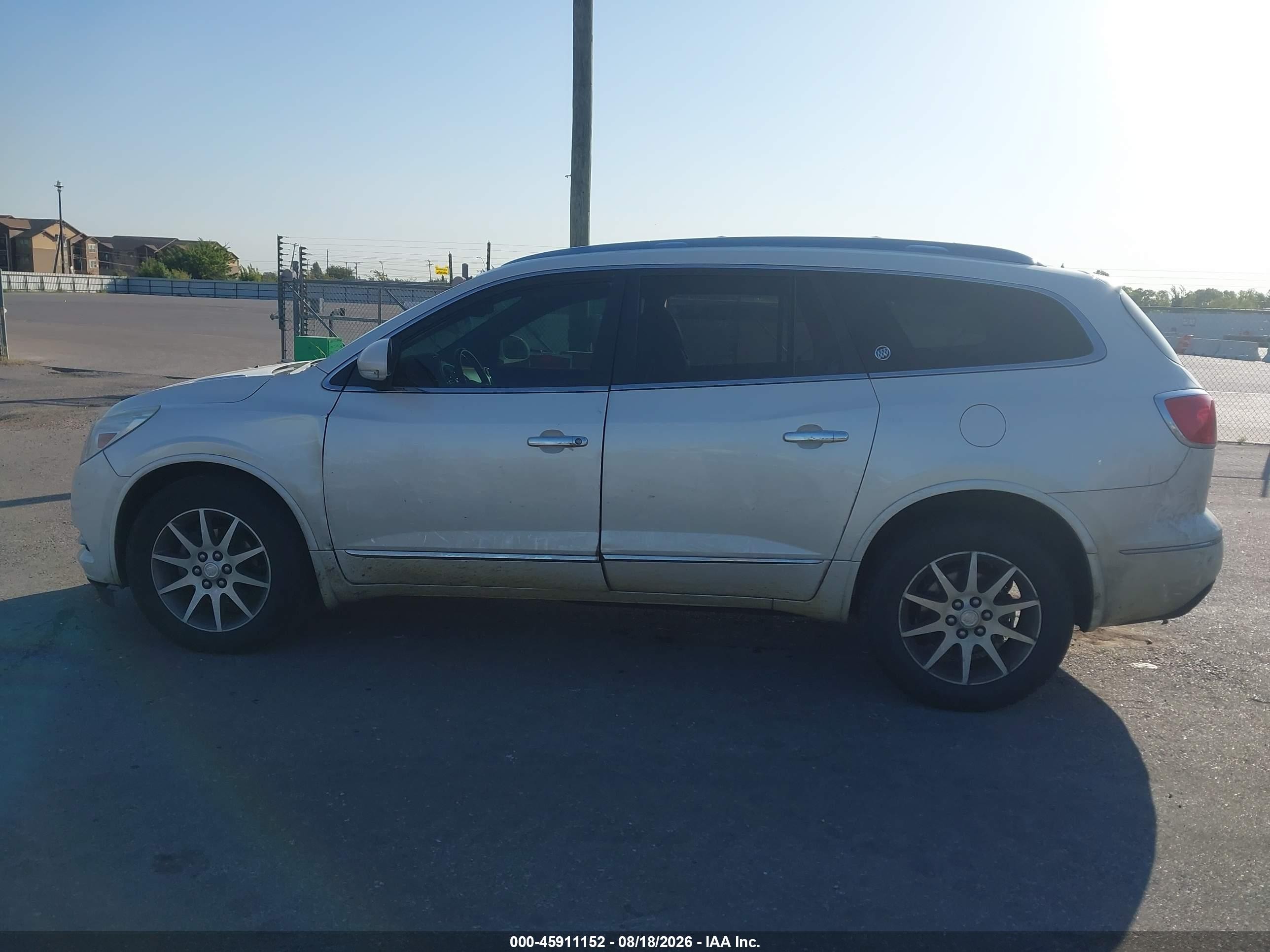 2014 Buick Enclave Leather White vin: 5GAKVBKD6EJ344618