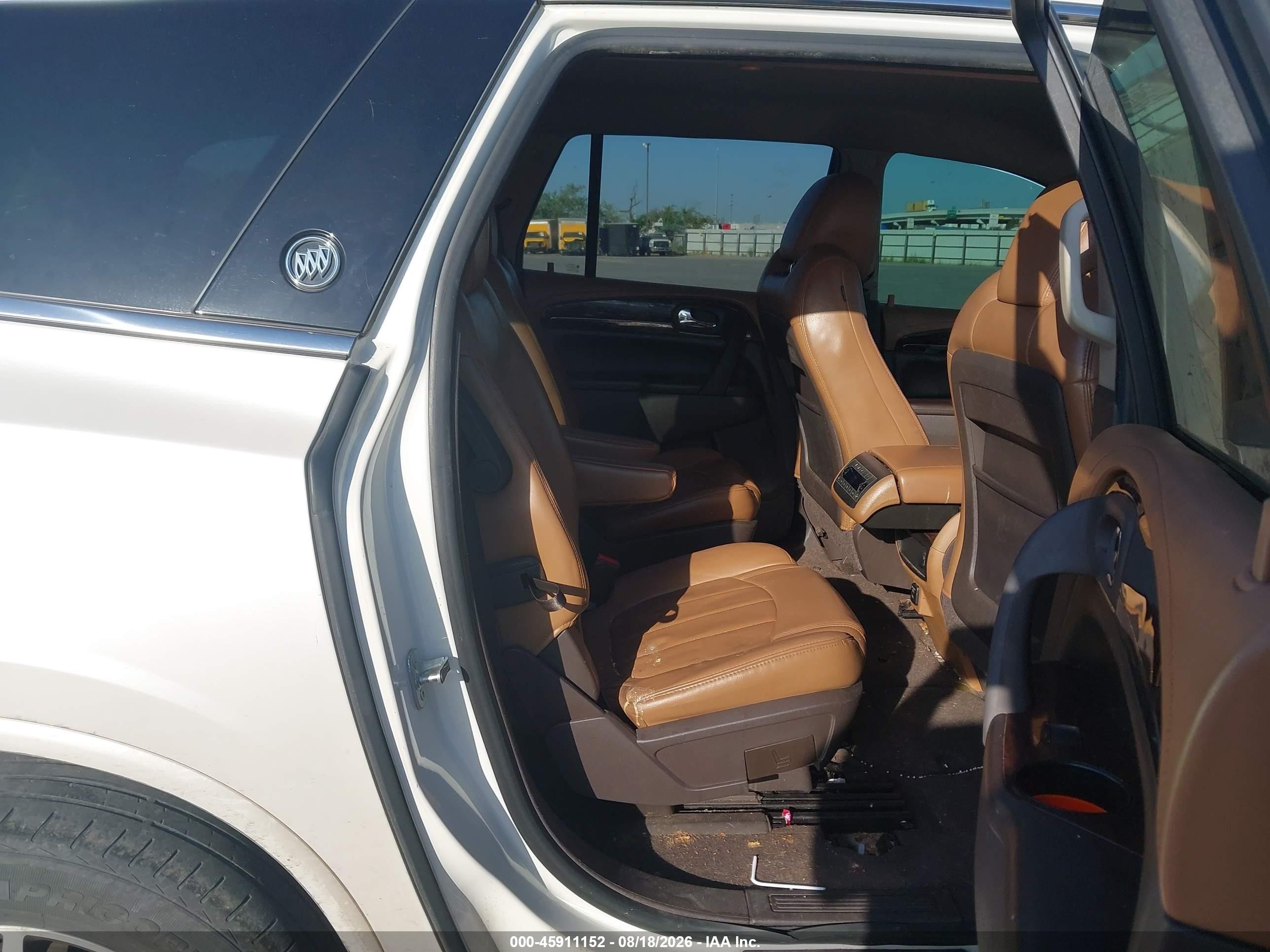 2014 Buick Enclave Leather White vin: 5GAKVBKD6EJ344618