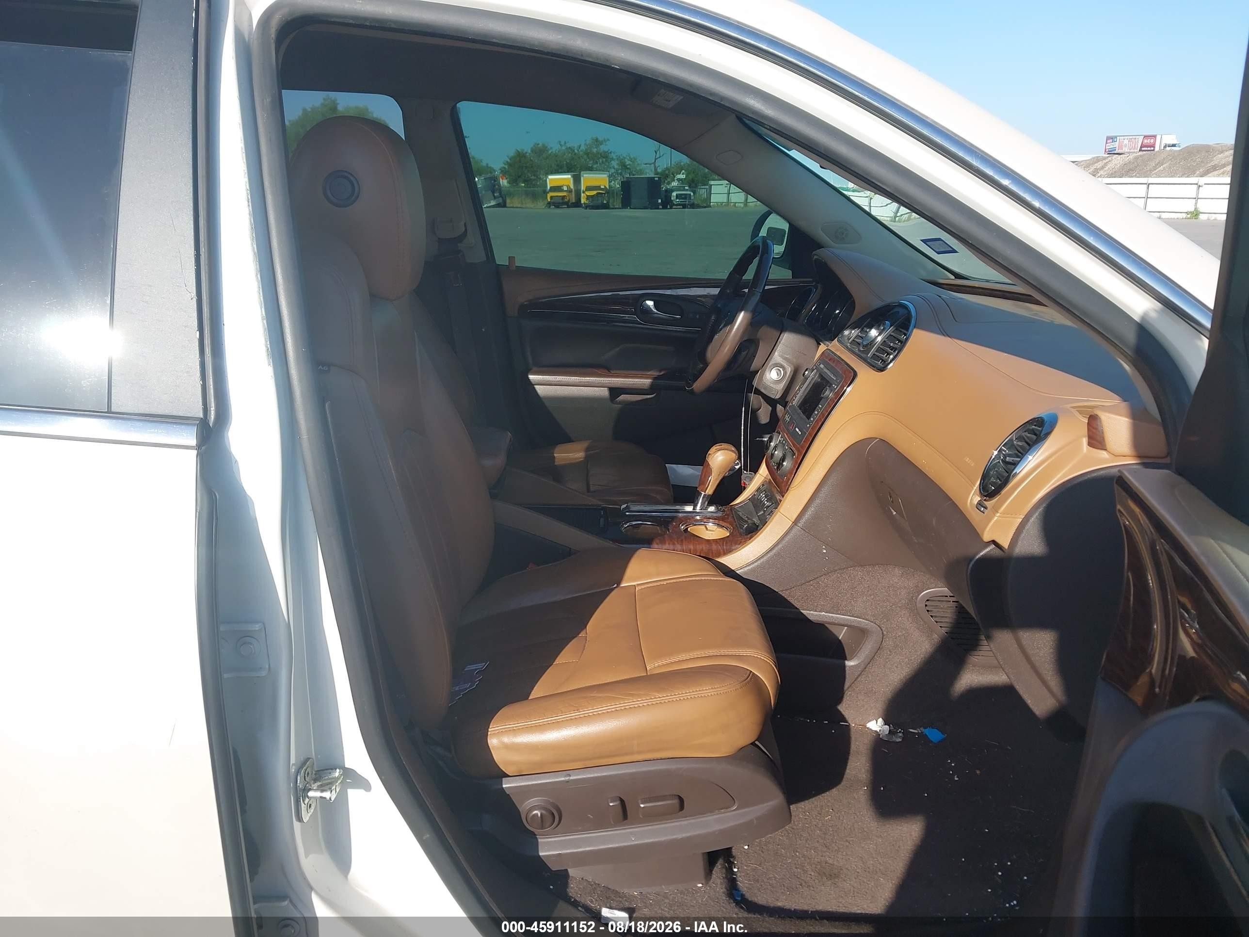 2014 Buick Enclave Leather White vin: 5GAKVBKD6EJ344618