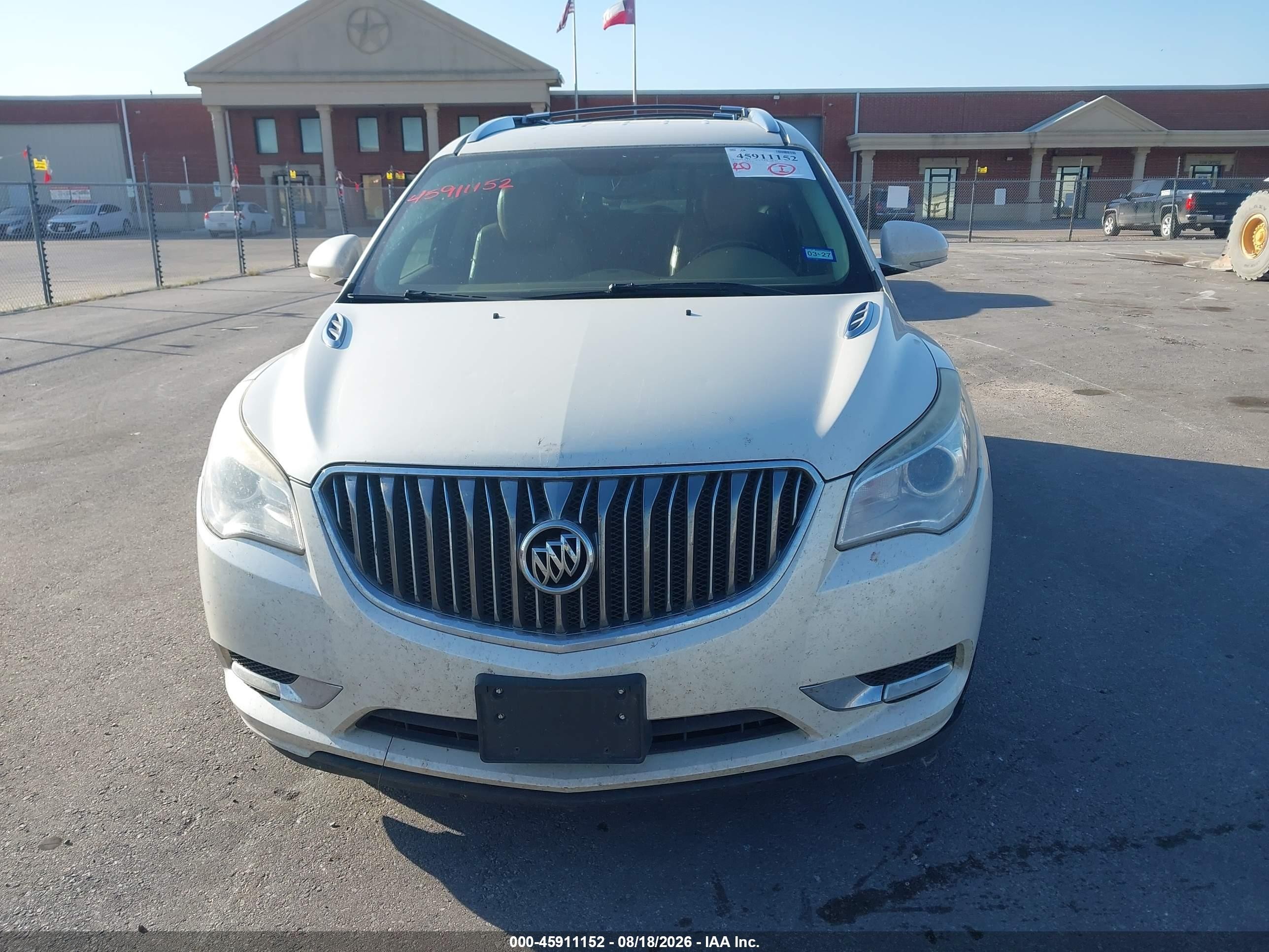 2014 Buick Enclave Leather White vin: 5GAKVBKD6EJ344618