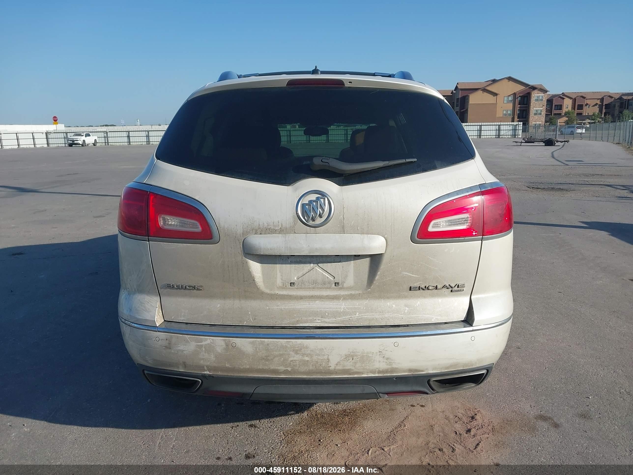 2014 Buick Enclave Leather White vin: 5GAKVBKD6EJ344618