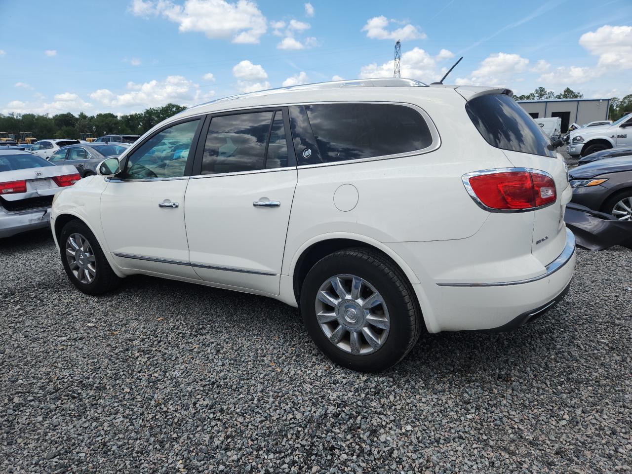 2015 Buick Enclave Белый vin: 5GAKVBKD6FJ287175