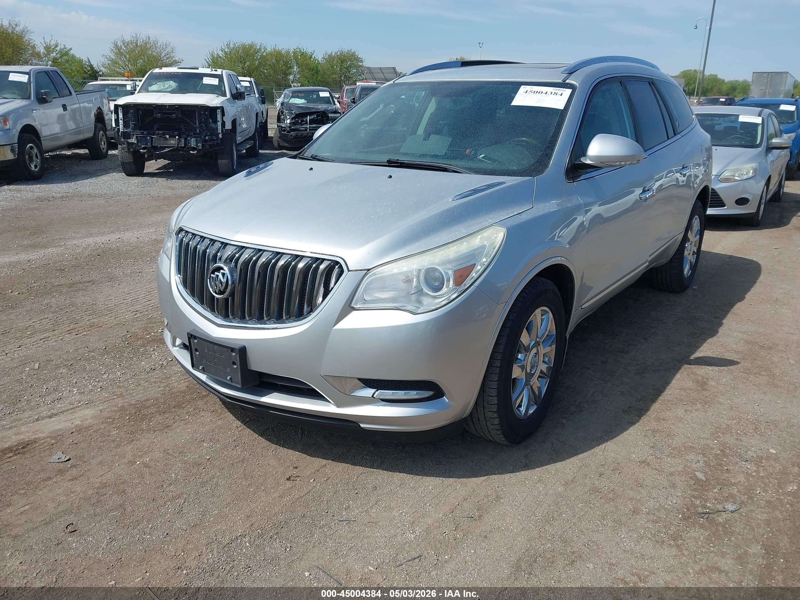 2015 Buick Enclave Leather Silver vin: 5GAKVBKD6FJ323415