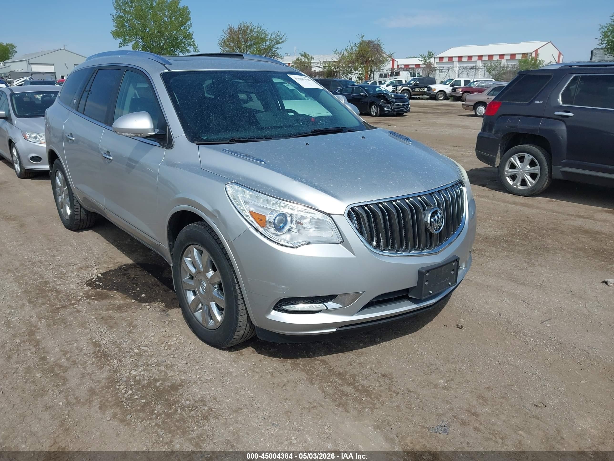 2015 Buick Enclave Leather Silver vin: 5GAKVBKD6FJ323415
