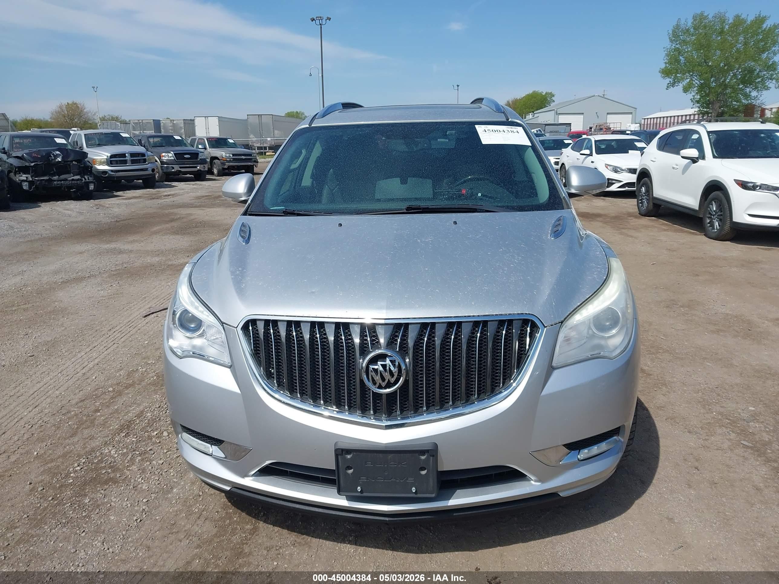 2015 Buick Enclave Leather Silver vin: 5GAKVBKD6FJ323415