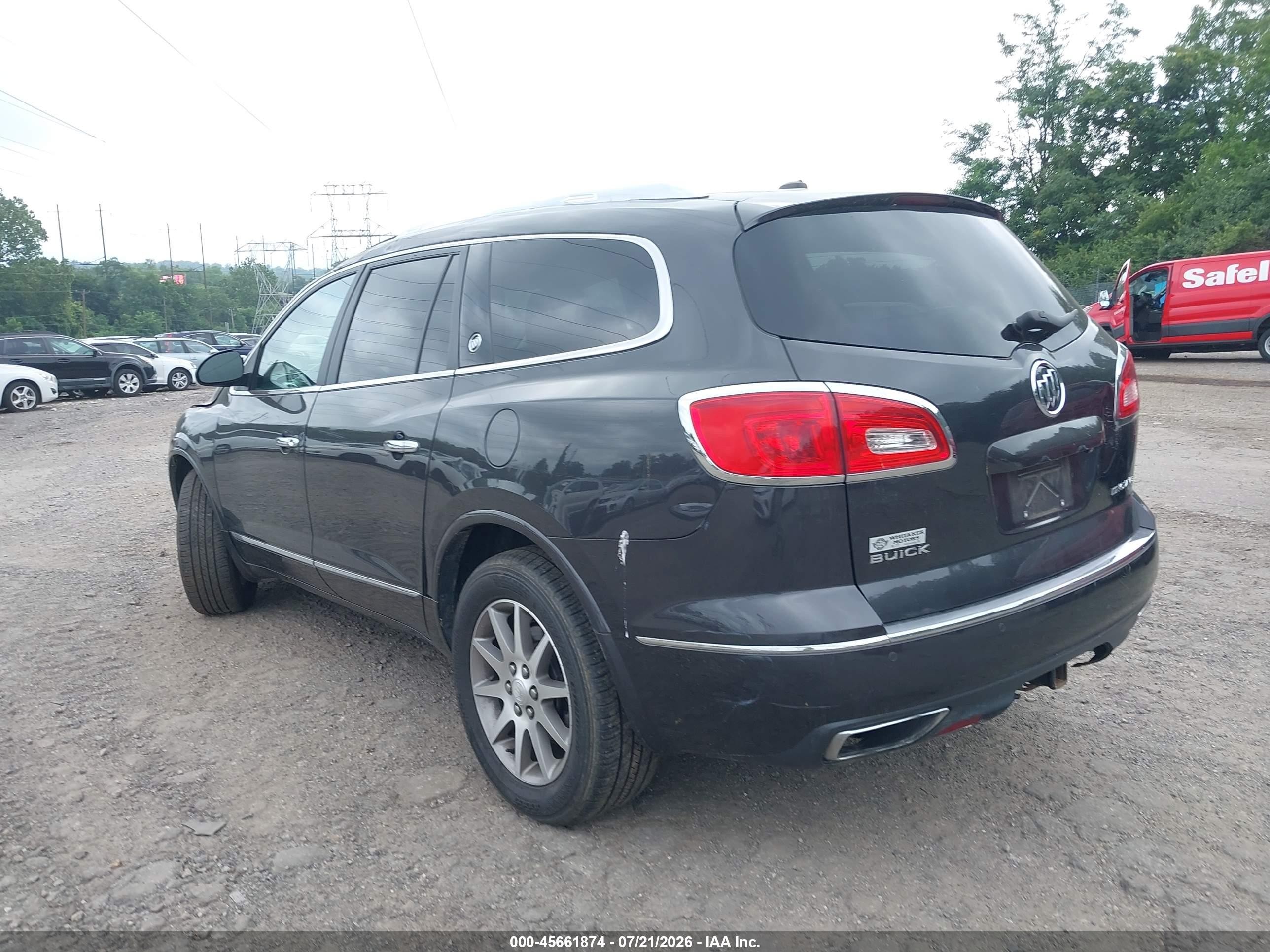 2015 Buick Enclave Leather Brown vin: 5GAKVBKD6FJ370041