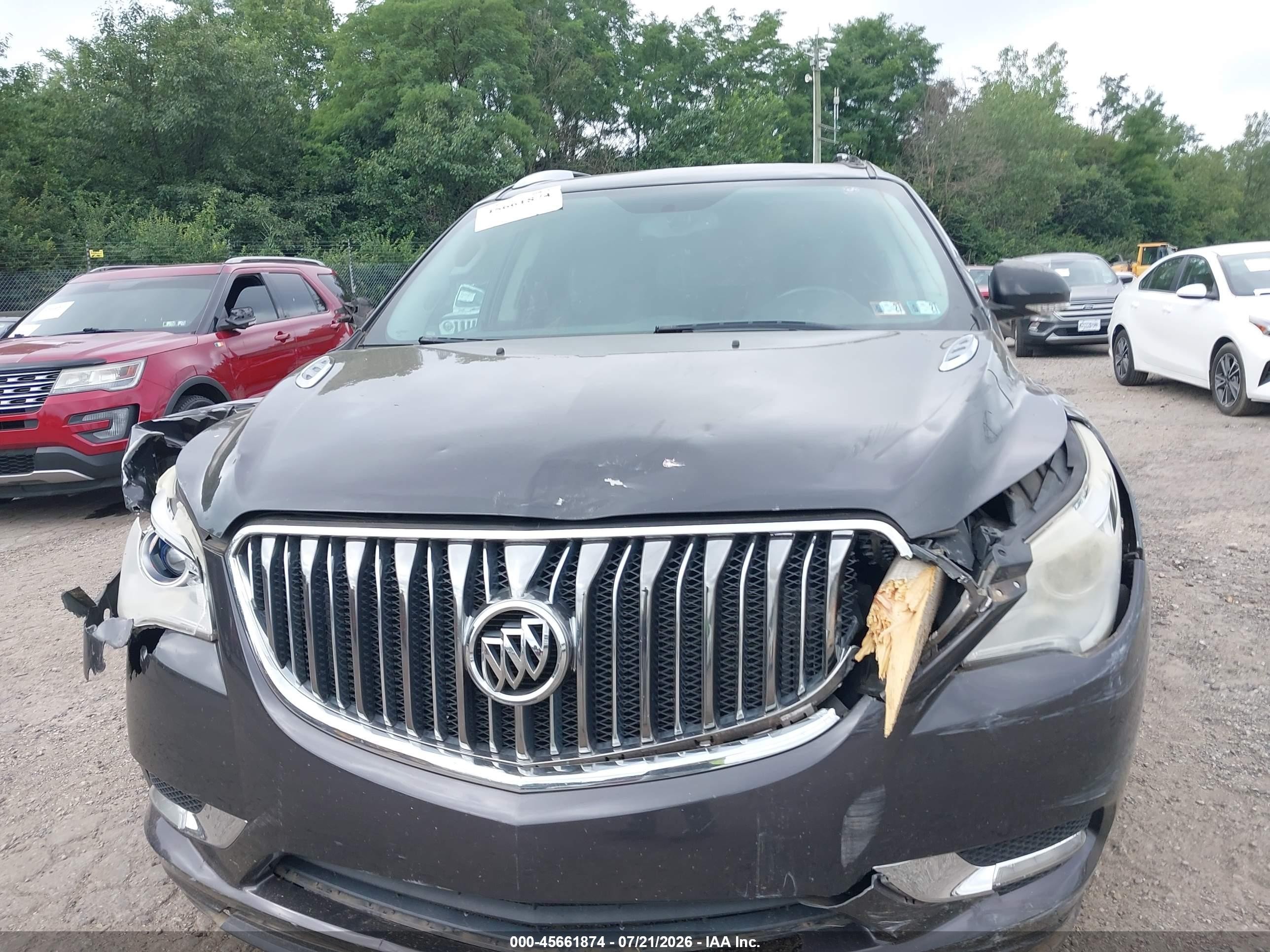 2015 Buick Enclave Leather Brown vin: 5GAKVBKD6FJ370041
