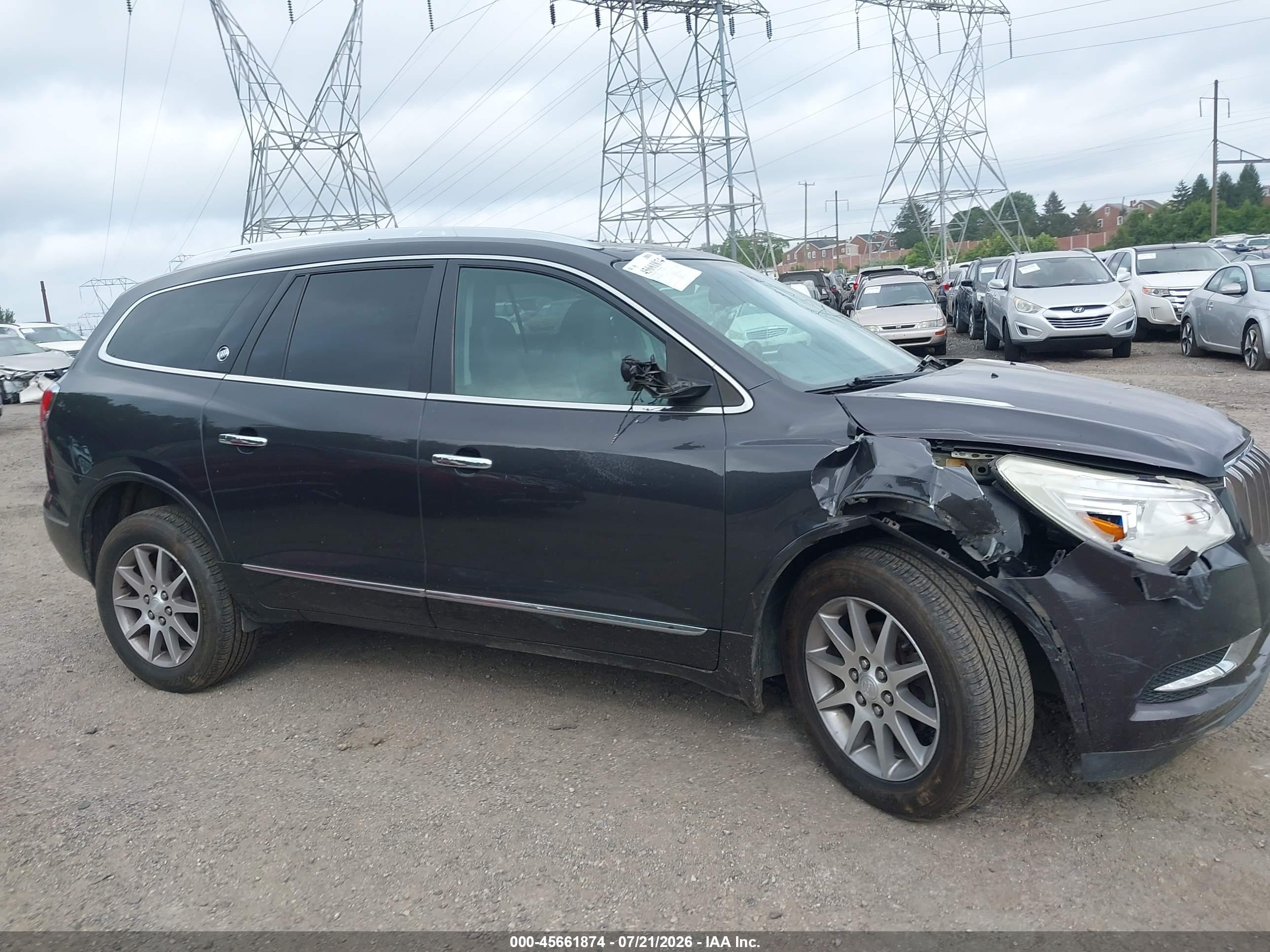 2015 Buick Enclave Leather Brown vin: 5GAKVBKD6FJ370041