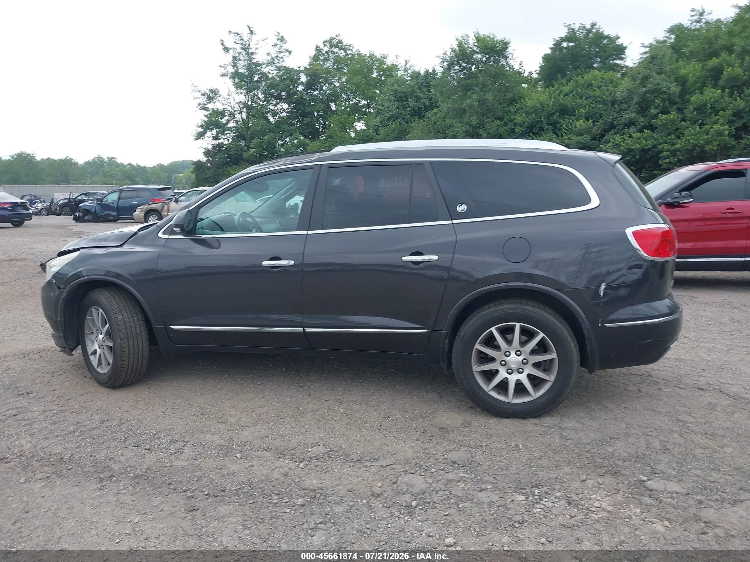 2015 Buick Enclave Leather Brown vin: 5GAKVBKD6FJ370041