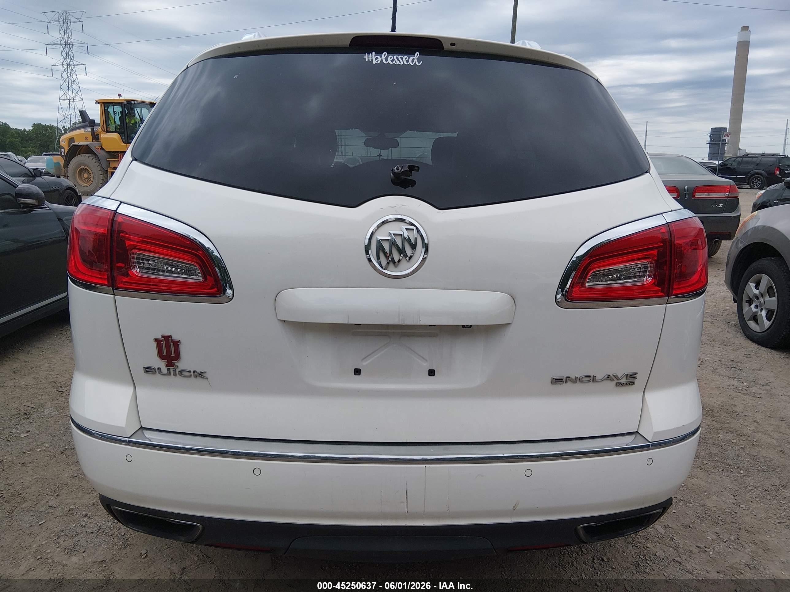 2014 Buick Enclave Leather White vin: 5GAKVBKD7EJ121276