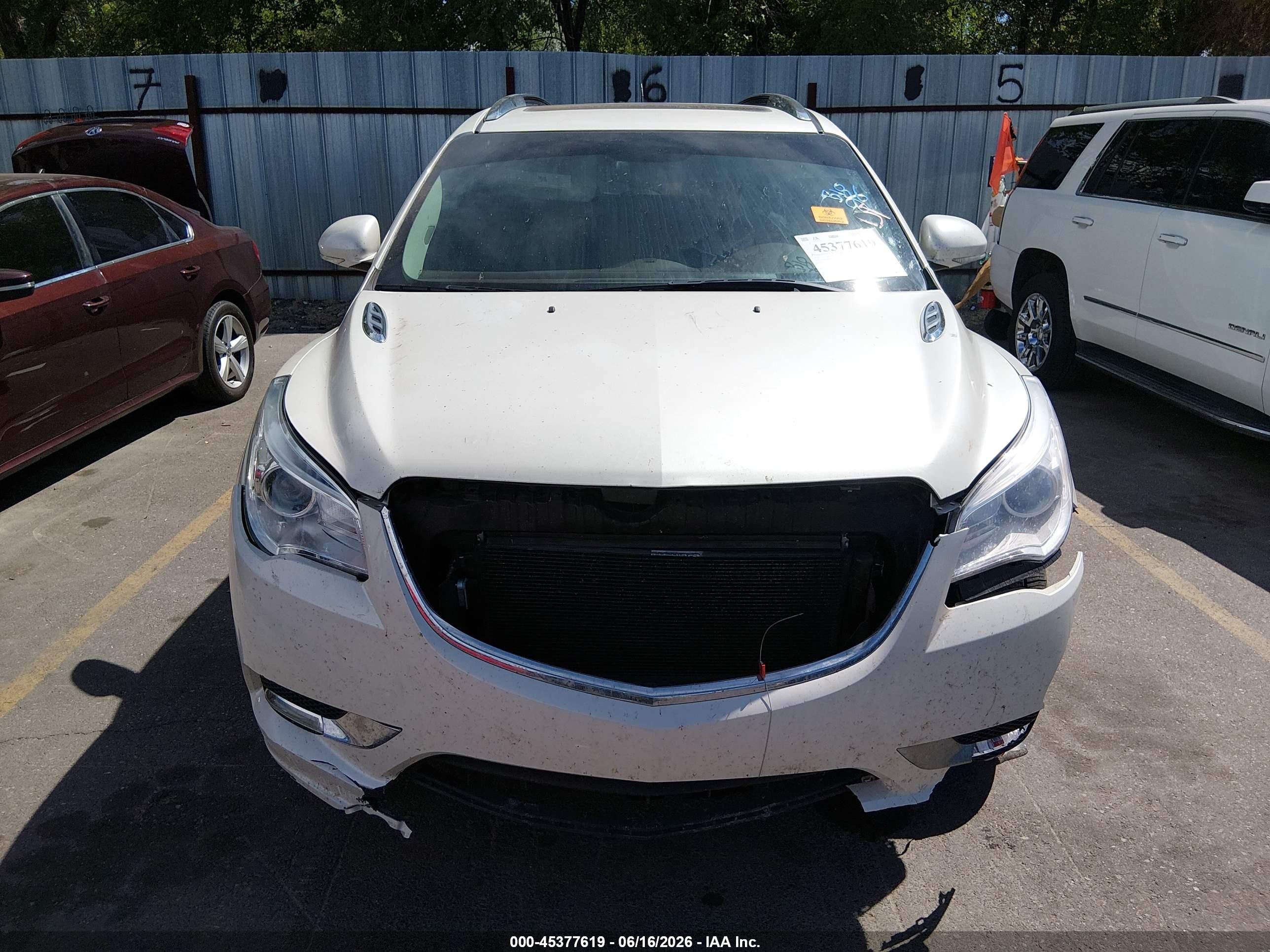 2014 Buick Enclave Leather White vin: 5GAKVBKD7EJ309800