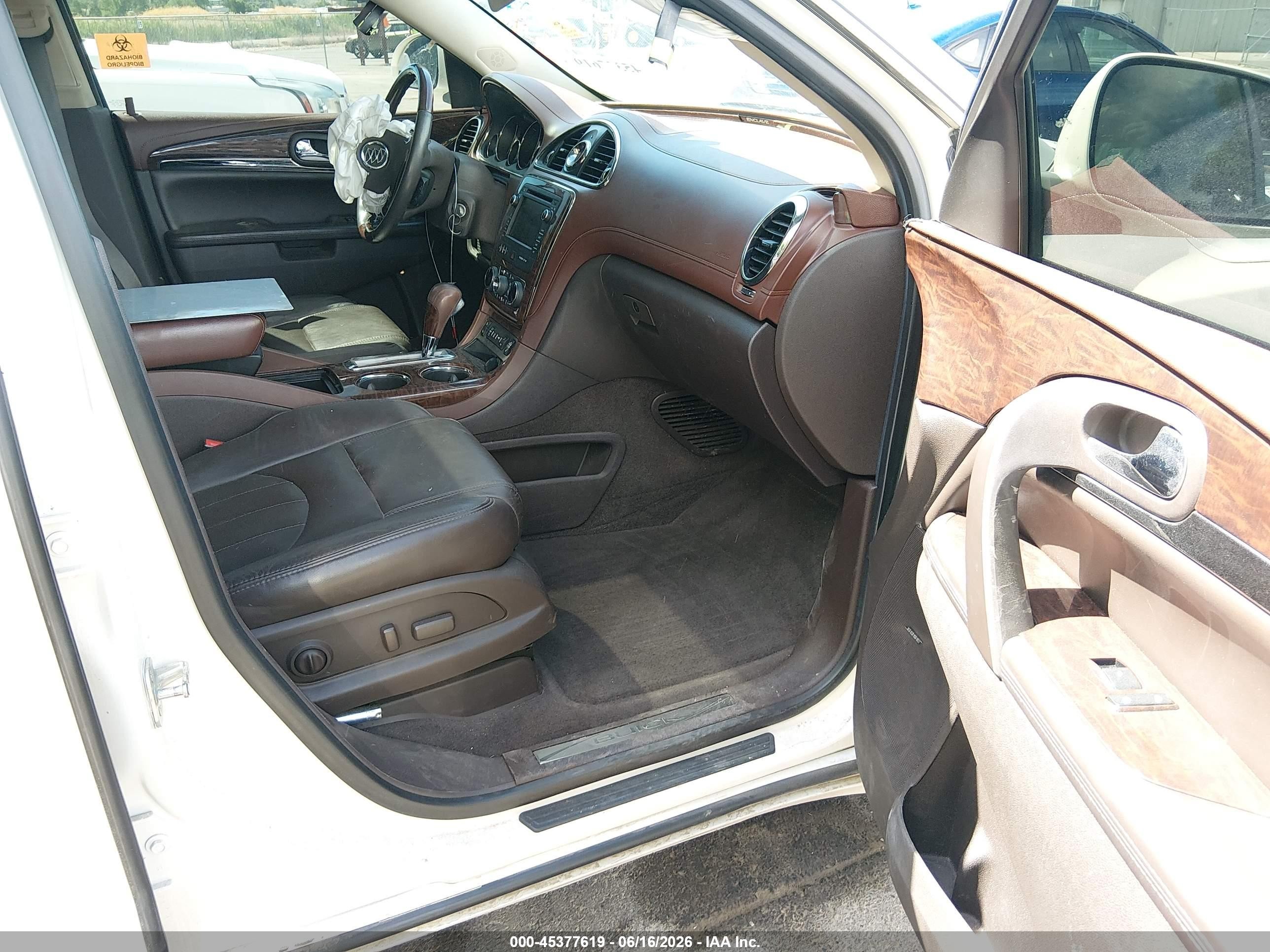 2014 Buick Enclave Leather White vin: 5GAKVBKD7EJ309800