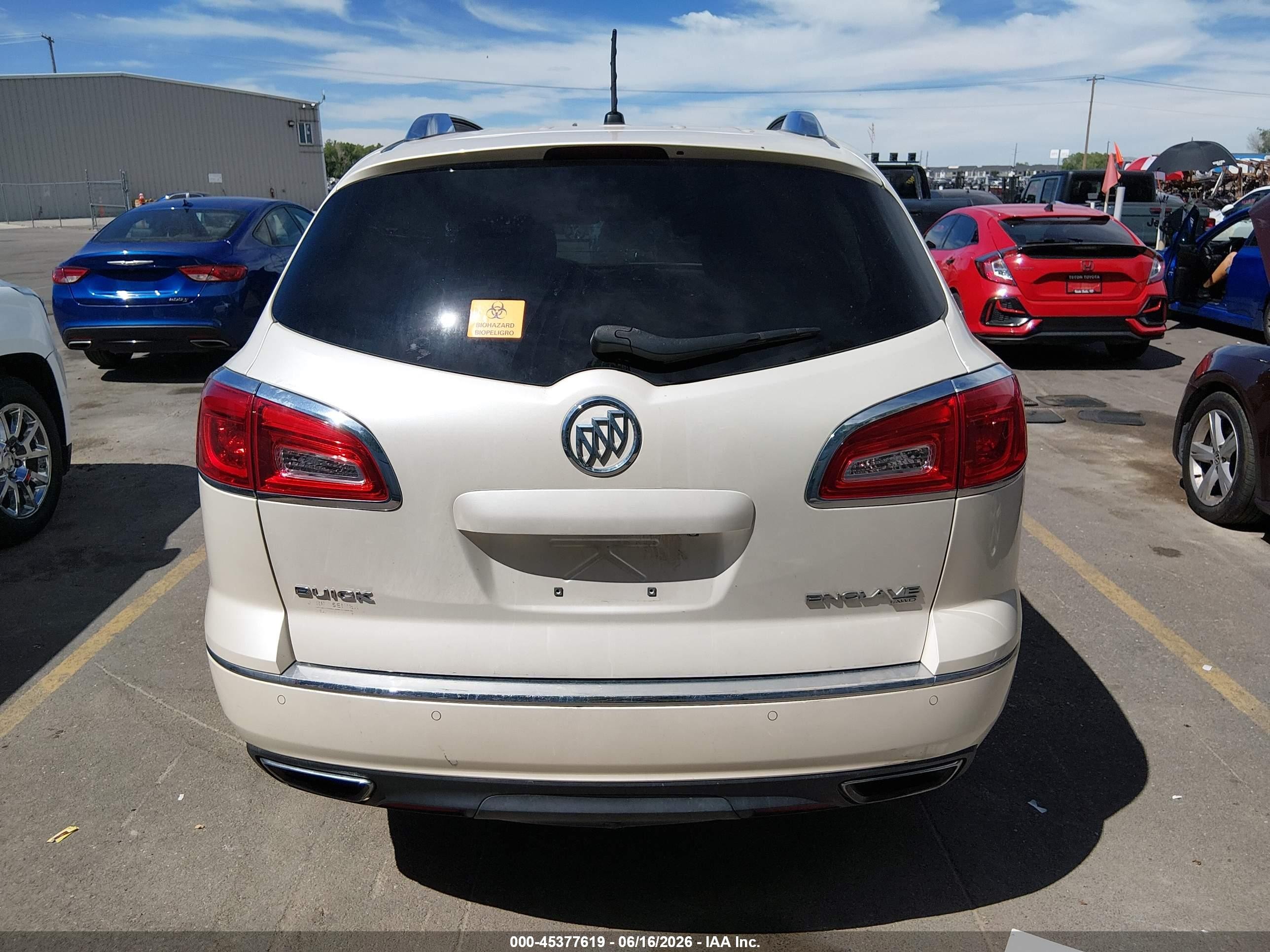 2014 Buick Enclave Leather White vin: 5GAKVBKD7EJ309800