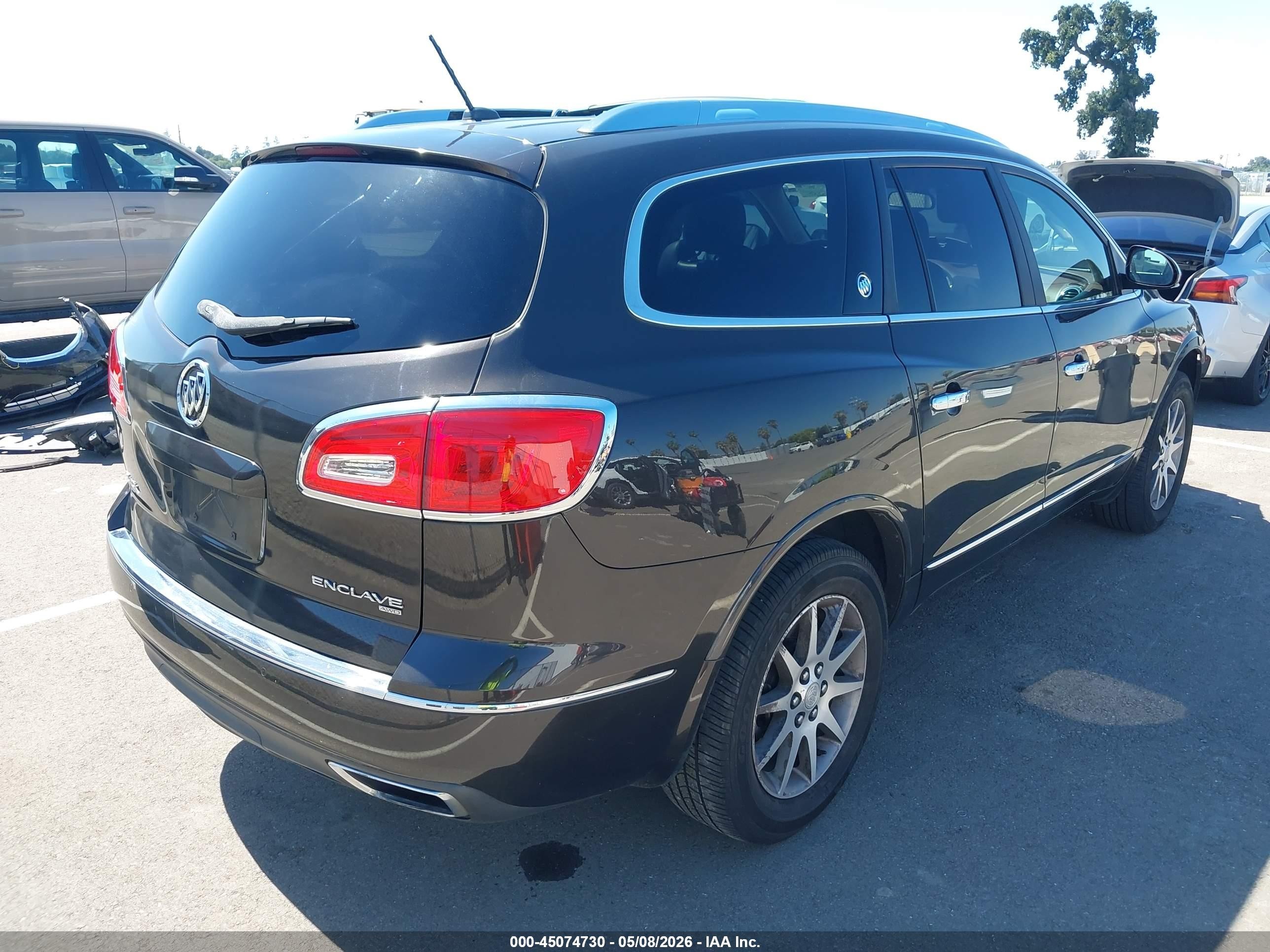2014 Buick Enclave Leather Brown vin: 5GAKVBKD7EJ328217
