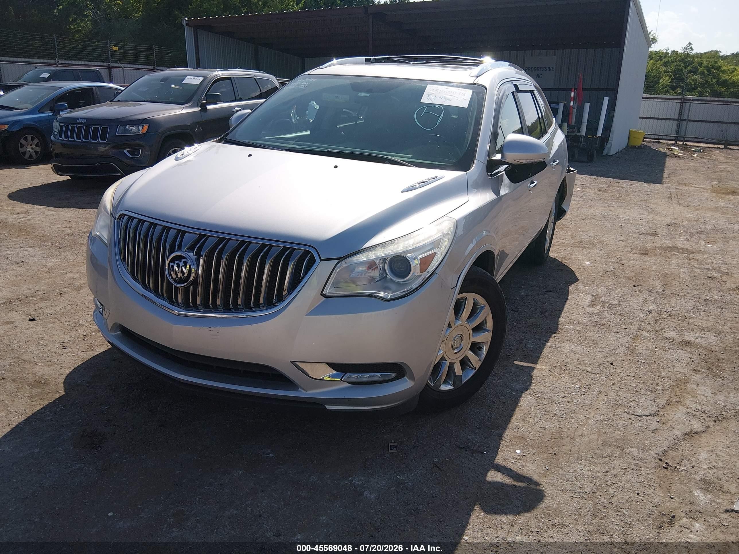2015 Buick Enclave Leather Silver vin: 5GAKVBKD7FJ253732