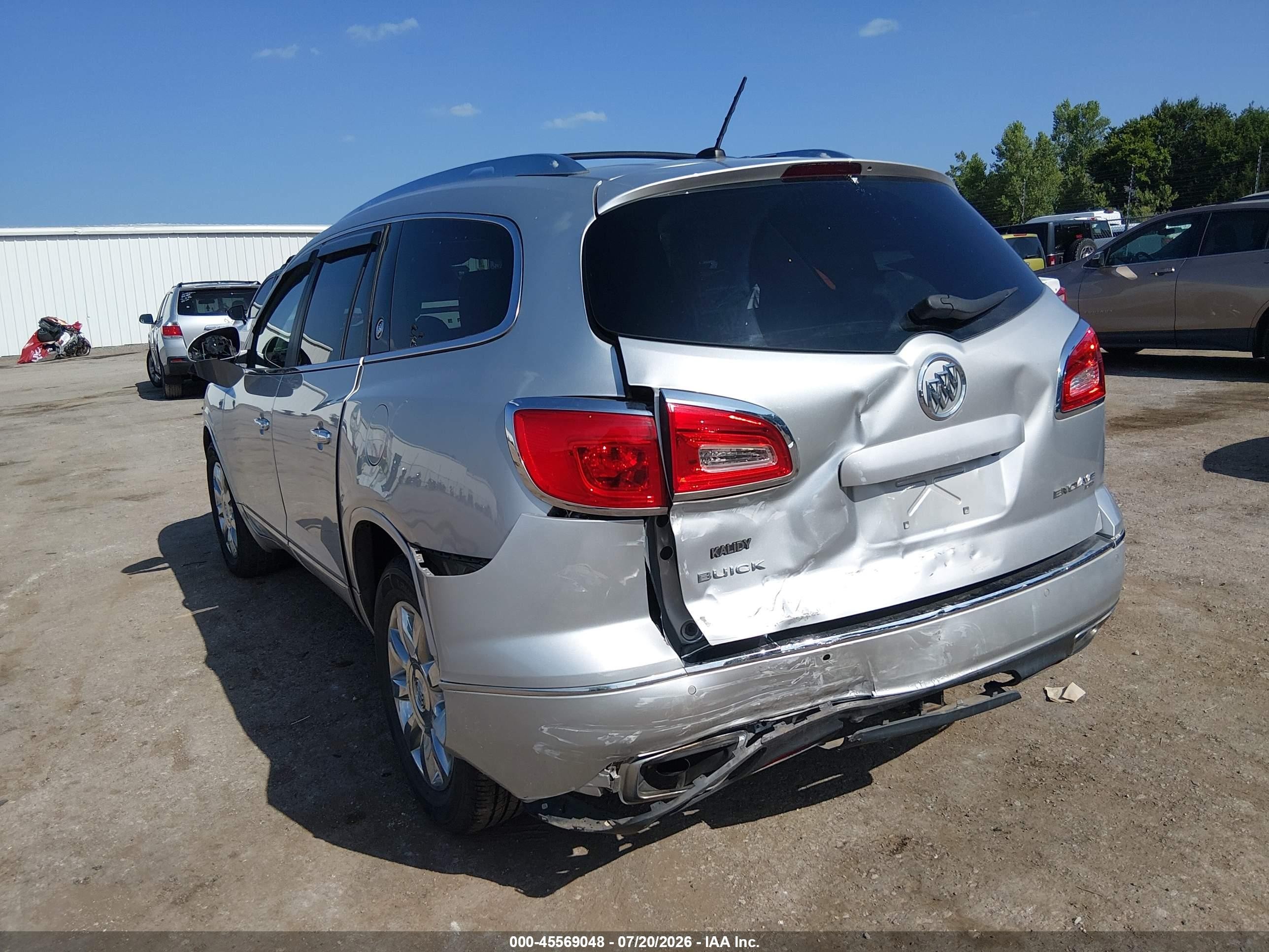 2015 Buick Enclave Leather Silver vin: 5GAKVBKD7FJ253732