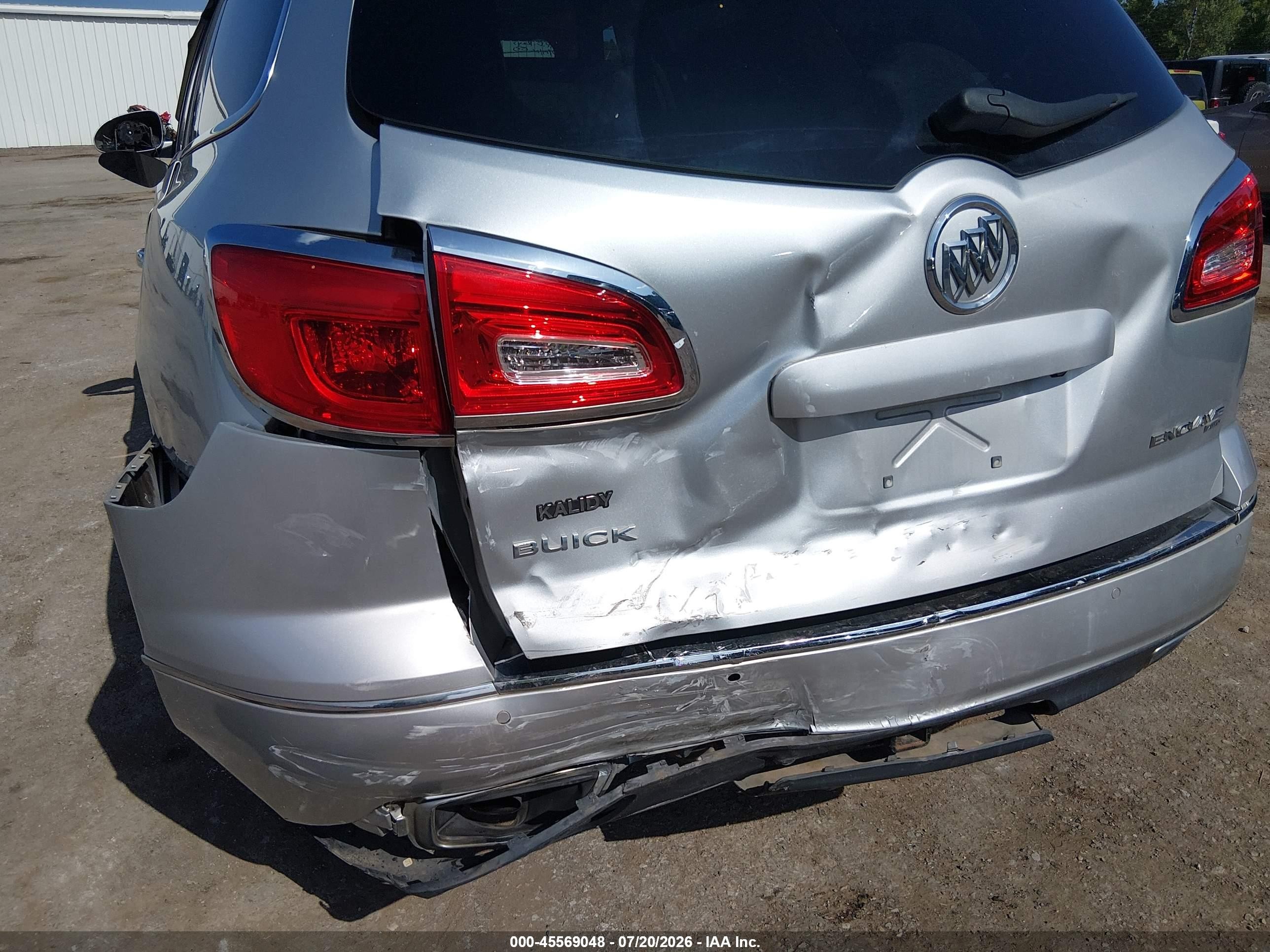 2015 Buick Enclave Leather Silver vin: 5GAKVBKD7FJ253732