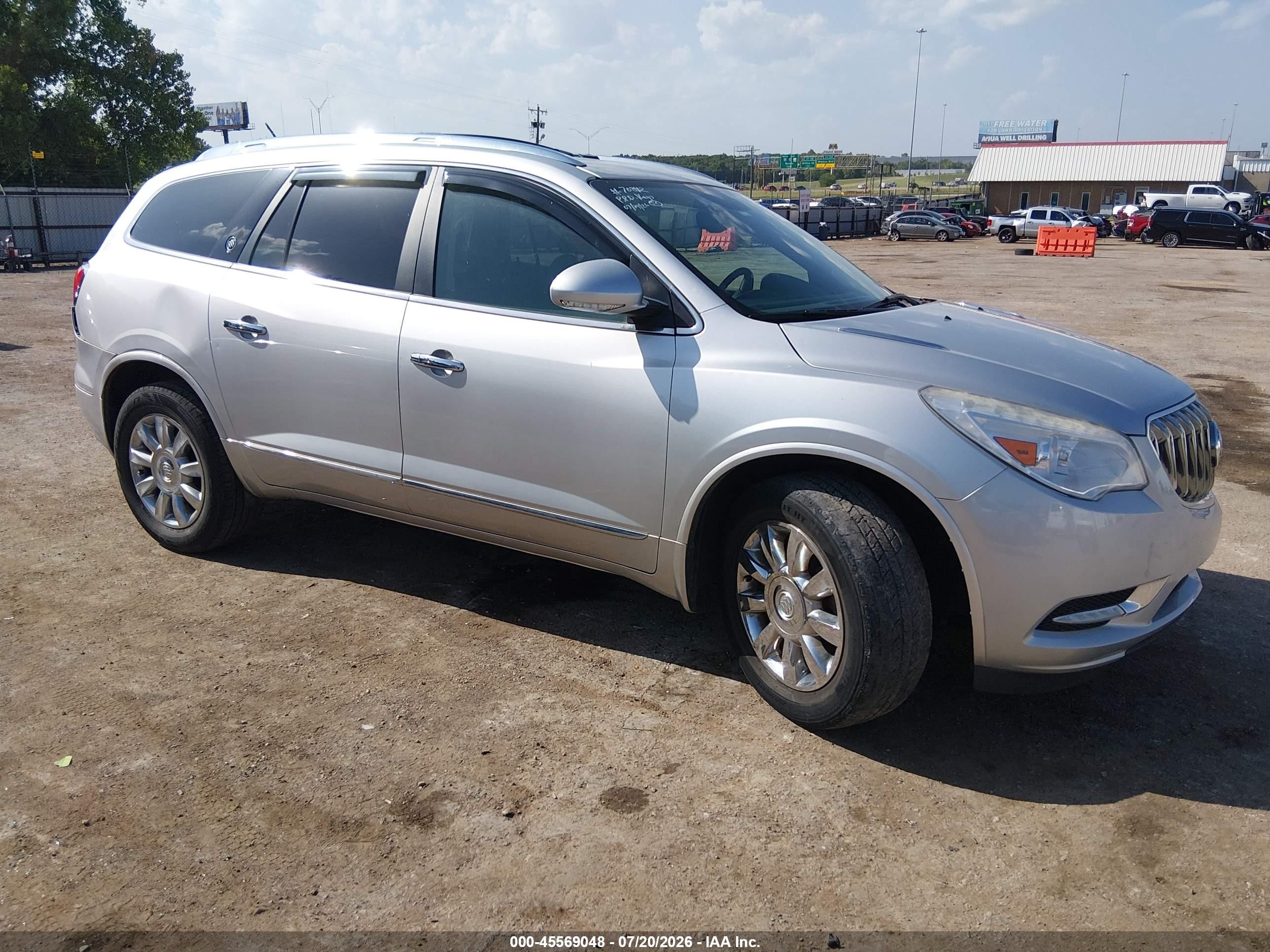 2015 Buick Enclave Leather Silver vin: 5GAKVBKD7FJ253732