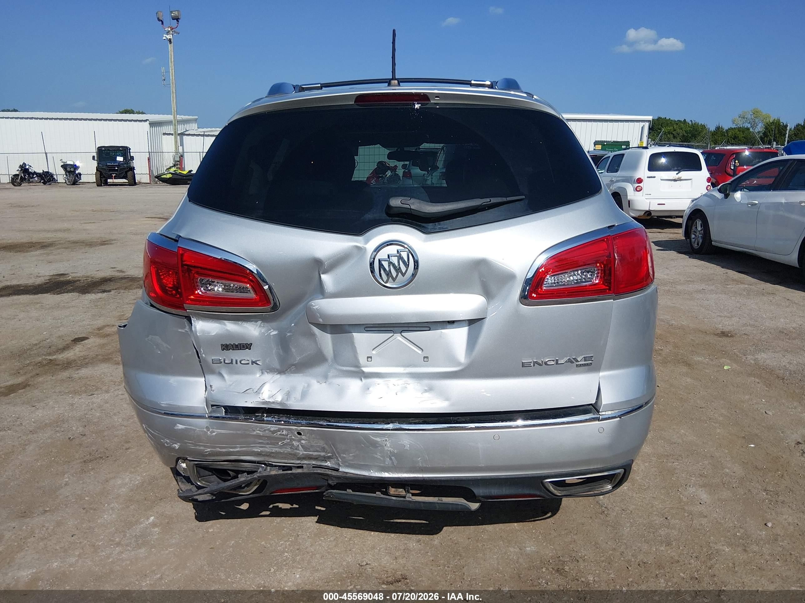 2015 Buick Enclave Leather Silver vin: 5GAKVBKD7FJ253732