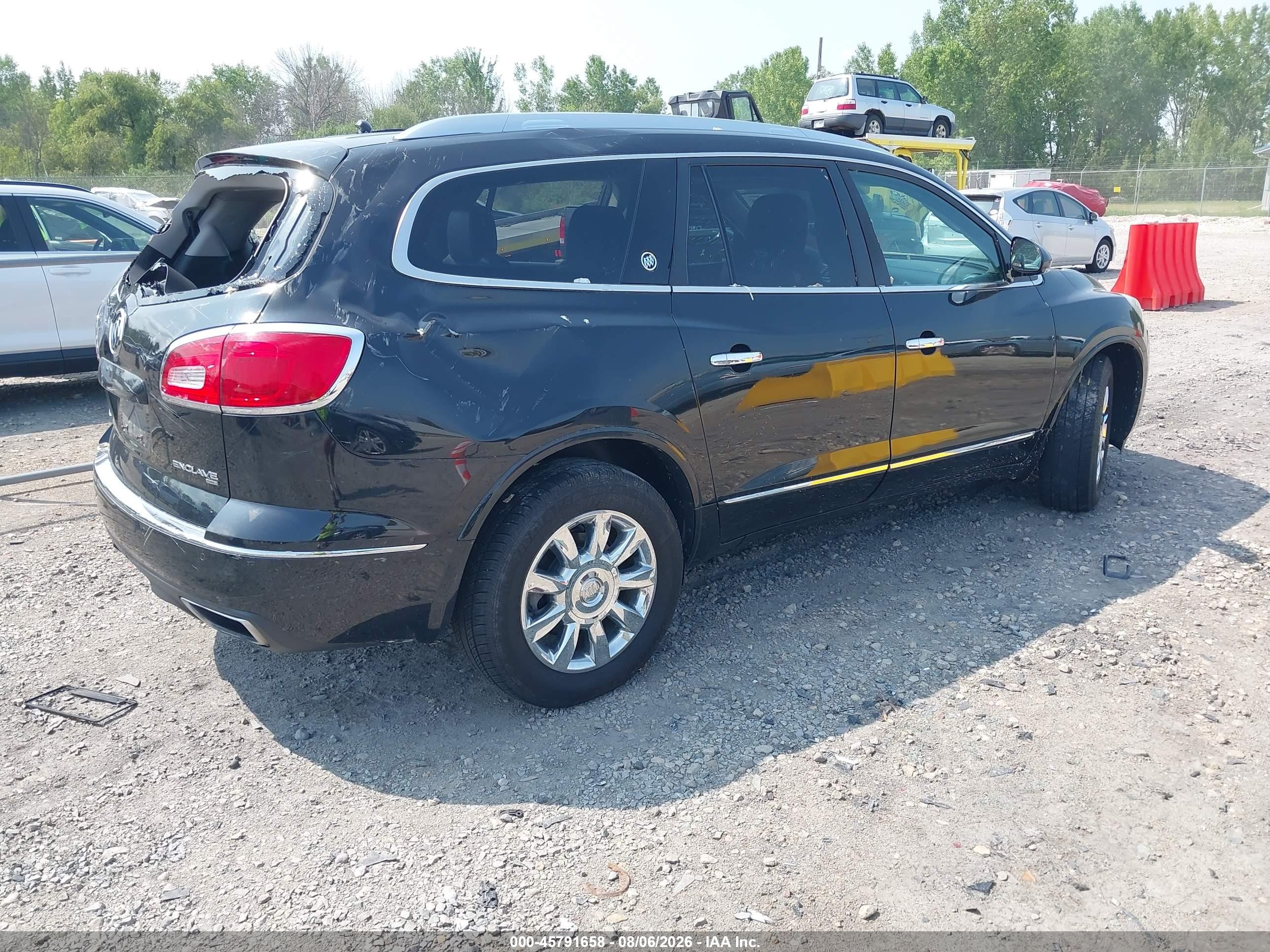 2015 Buick Enclave Leather Black vin: 5GAKVBKD7FJ325934