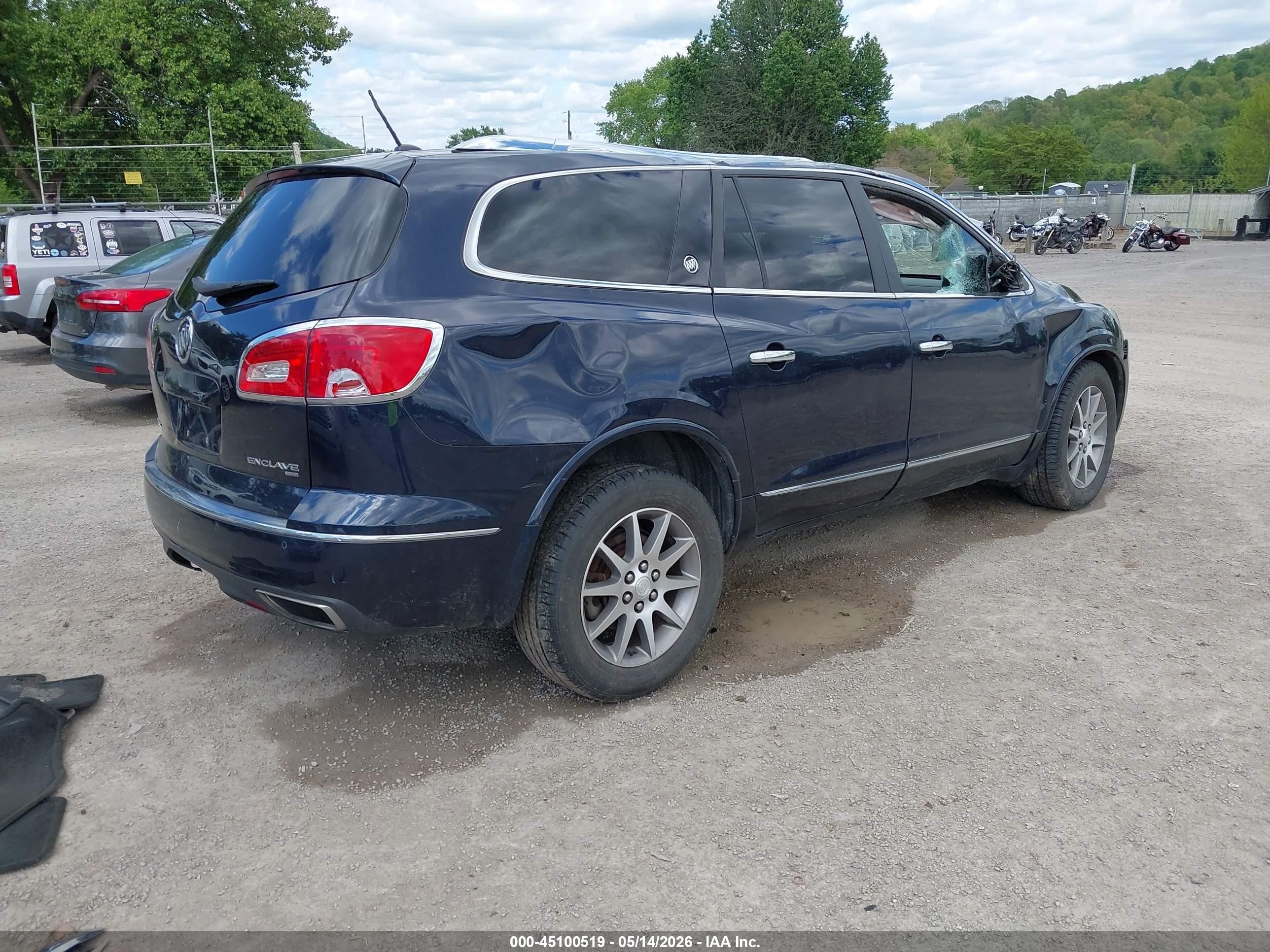 2015 Buick Enclave Leather Blue vin: 5GAKVBKD7FJ333547
