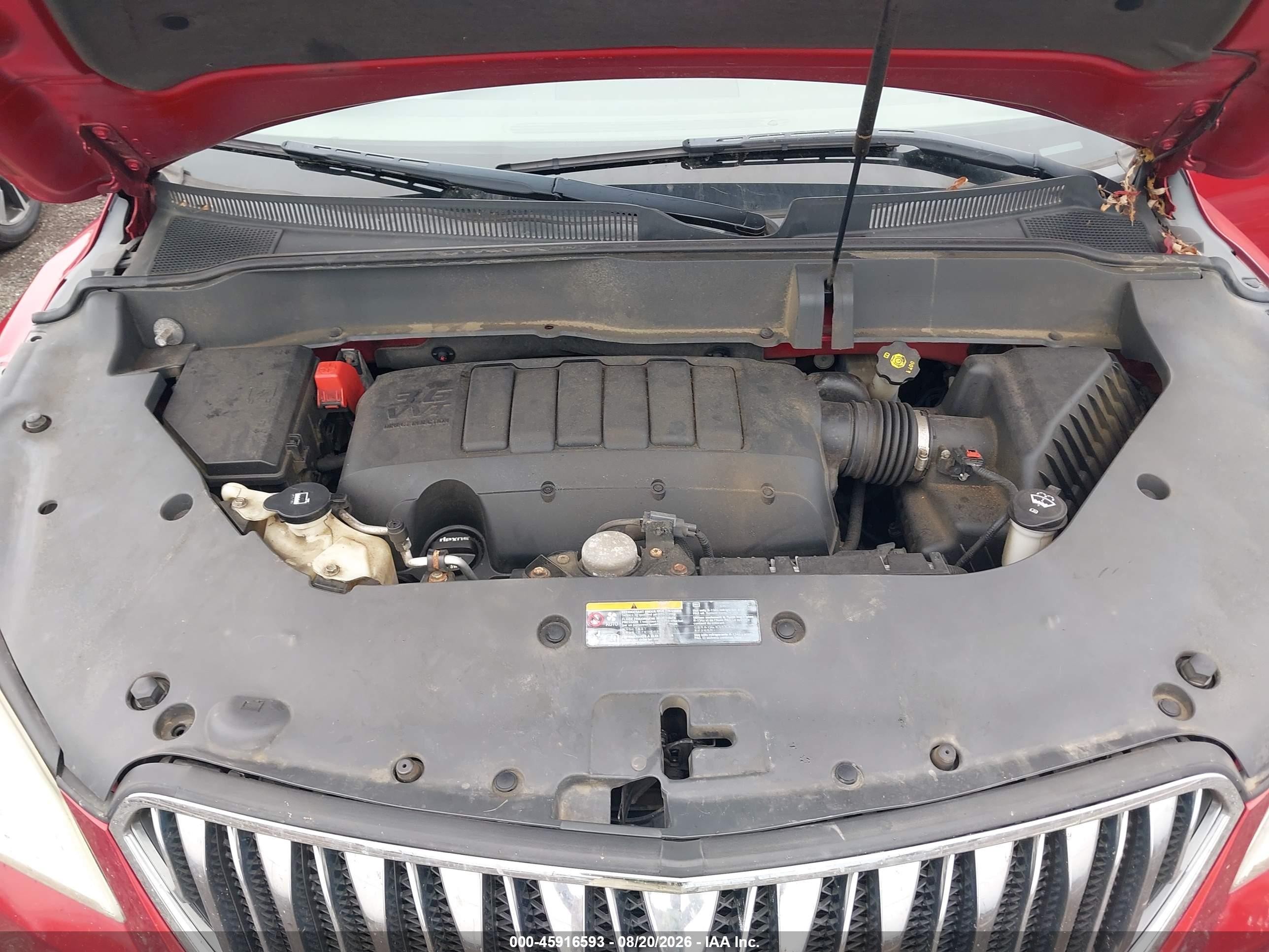 2013 Buick Enclave Convenience Red vin: 5GAKVBKD8DJ238816