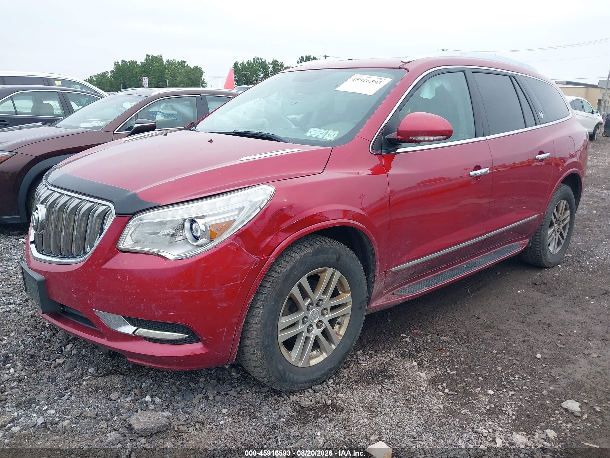 2013 Buick Enclave Convenience Red vin: 5GAKVBKD8DJ238816