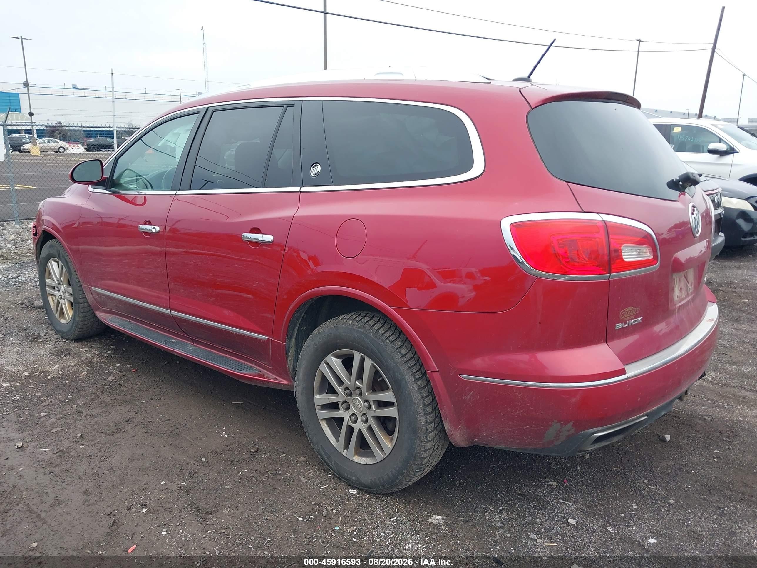 2013 Buick Enclave Convenience Red vin: 5GAKVBKD8DJ238816
